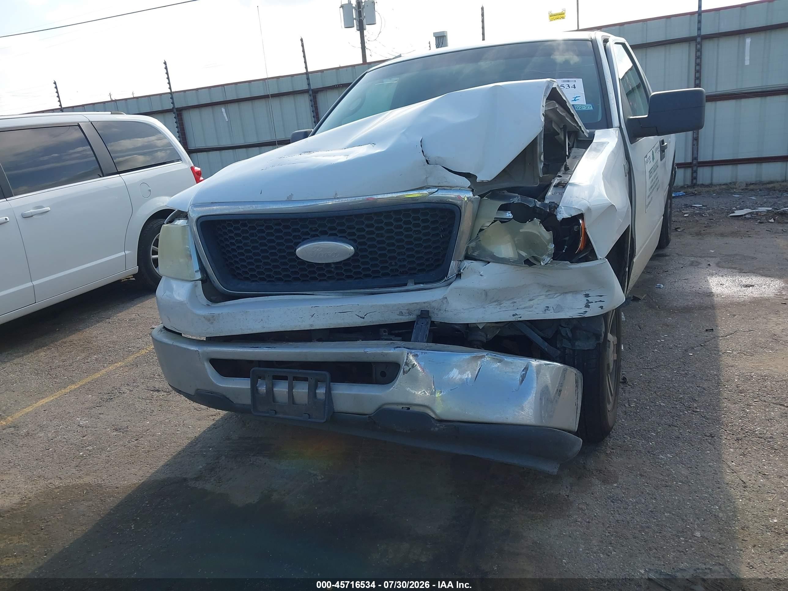 2007 Ford F-150 Stx/xl/xlt White vin: 1FTRX12W47NA05595