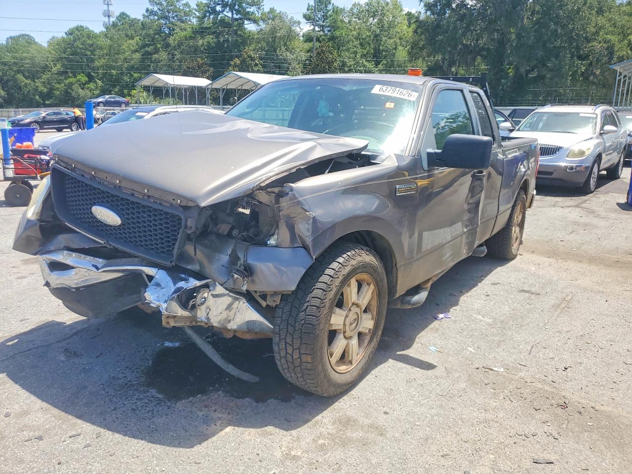 2008 Ford F150 Gray vin: 1FTRX12W48FB27434