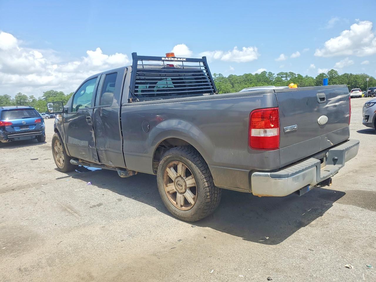 2008 Ford F150 Gray vin: 1FTRX12W48FB27434