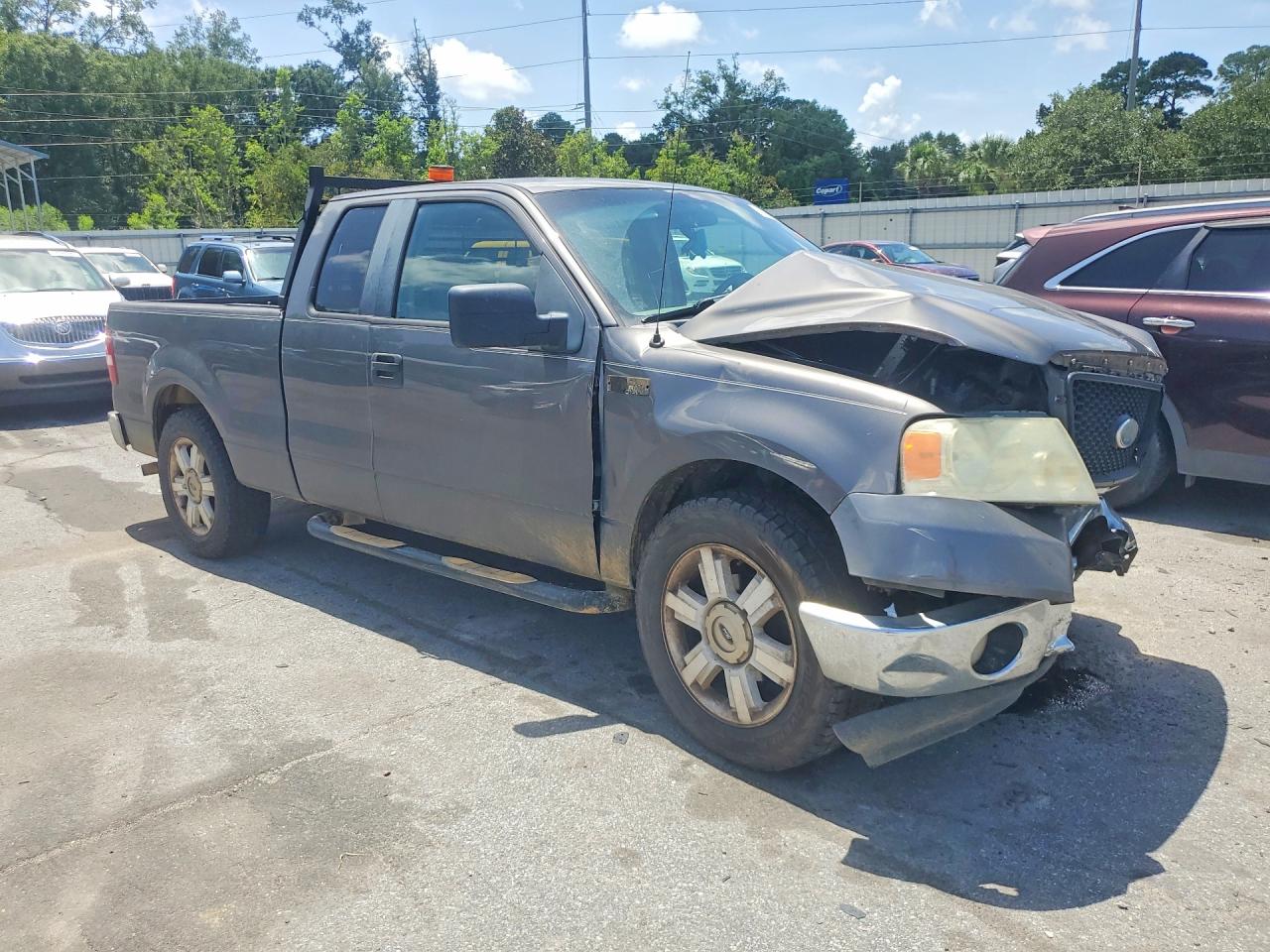 2008 Ford F150 Gray vin: 1FTRX12W48FB27434
