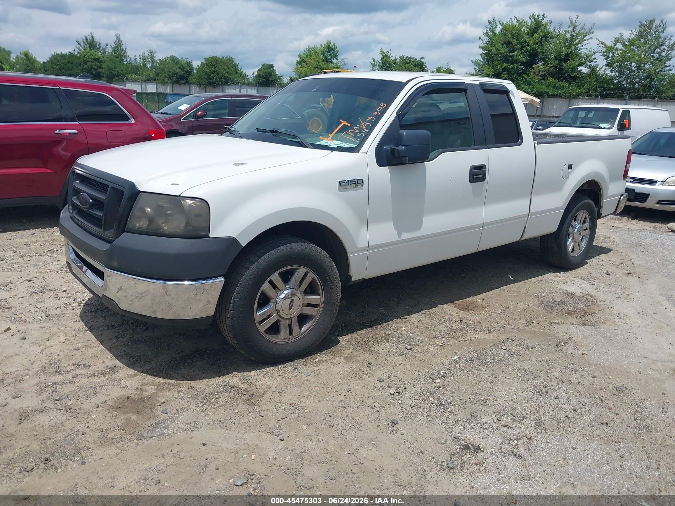2008 Ford F-150 Fx2/stx/xl/xlt White vin: 1FTRX12W48KB23696