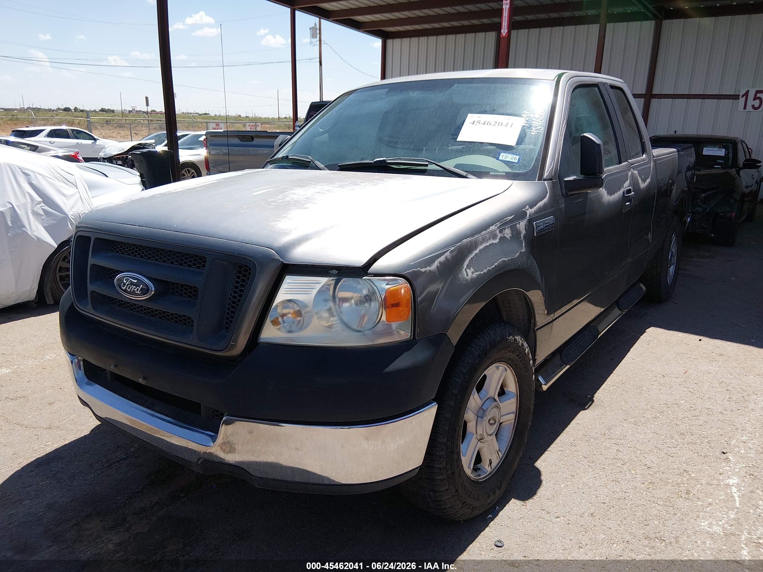 2005 Ford F-150 Stx/xl/xlt Gray vin: 1FTRX12W55FA39455