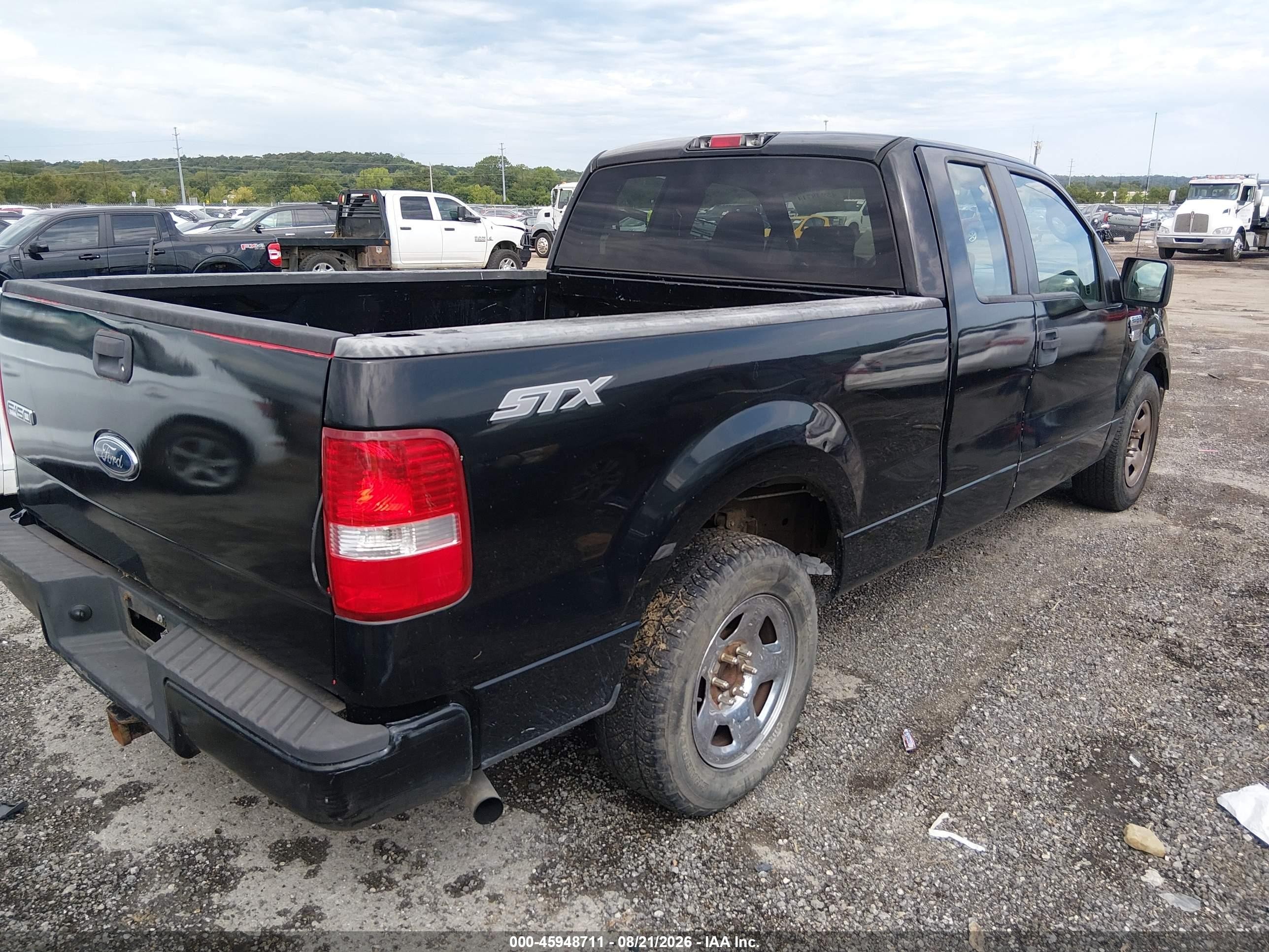 2007 Ford F-150 Stx/xl/xlt Black vin: 1FTRX12W57FB53930