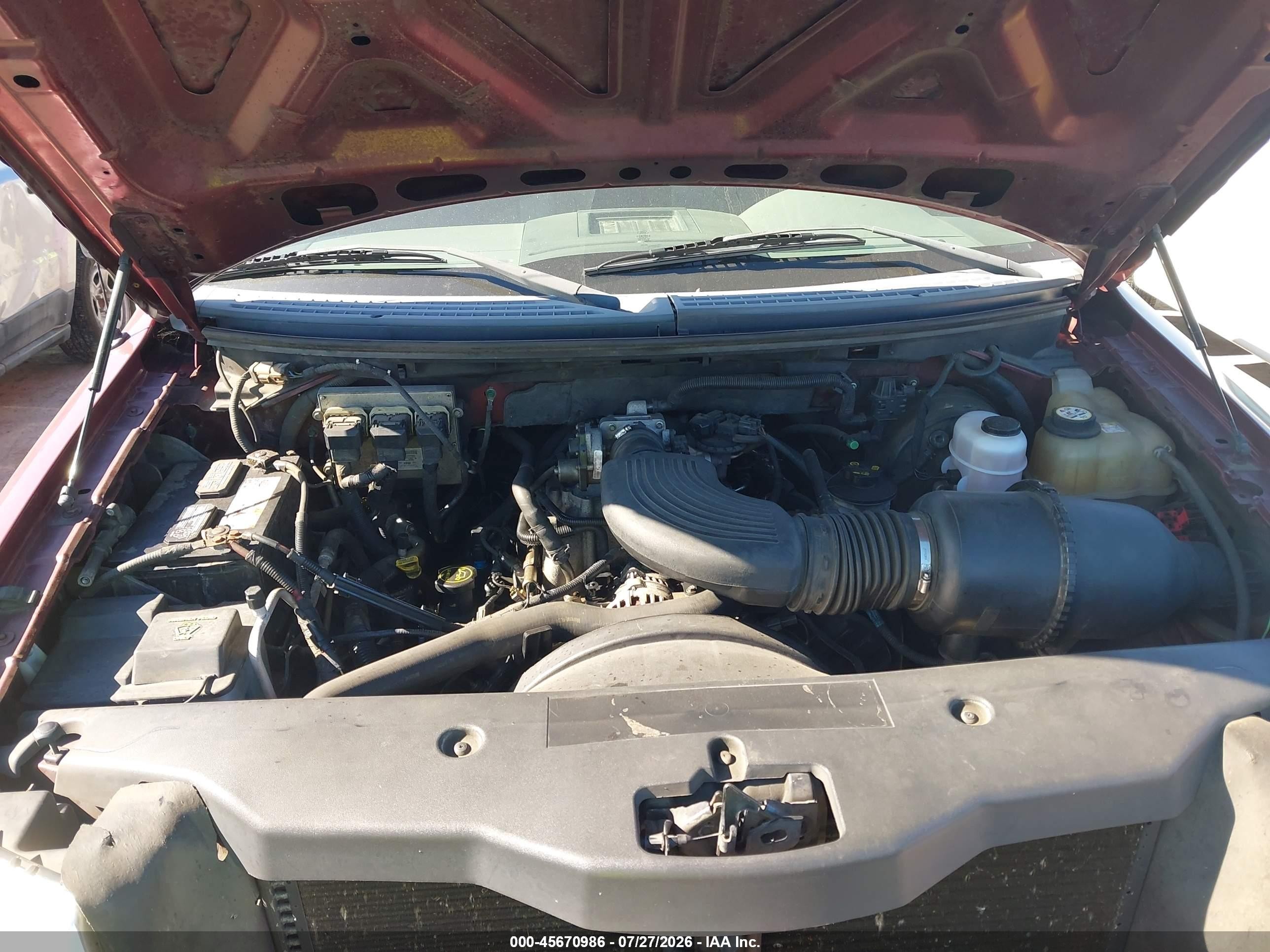 2004 Ford F-150 Stx/xl/xlt Burgundy vin: 1FTRX12W64NB07217