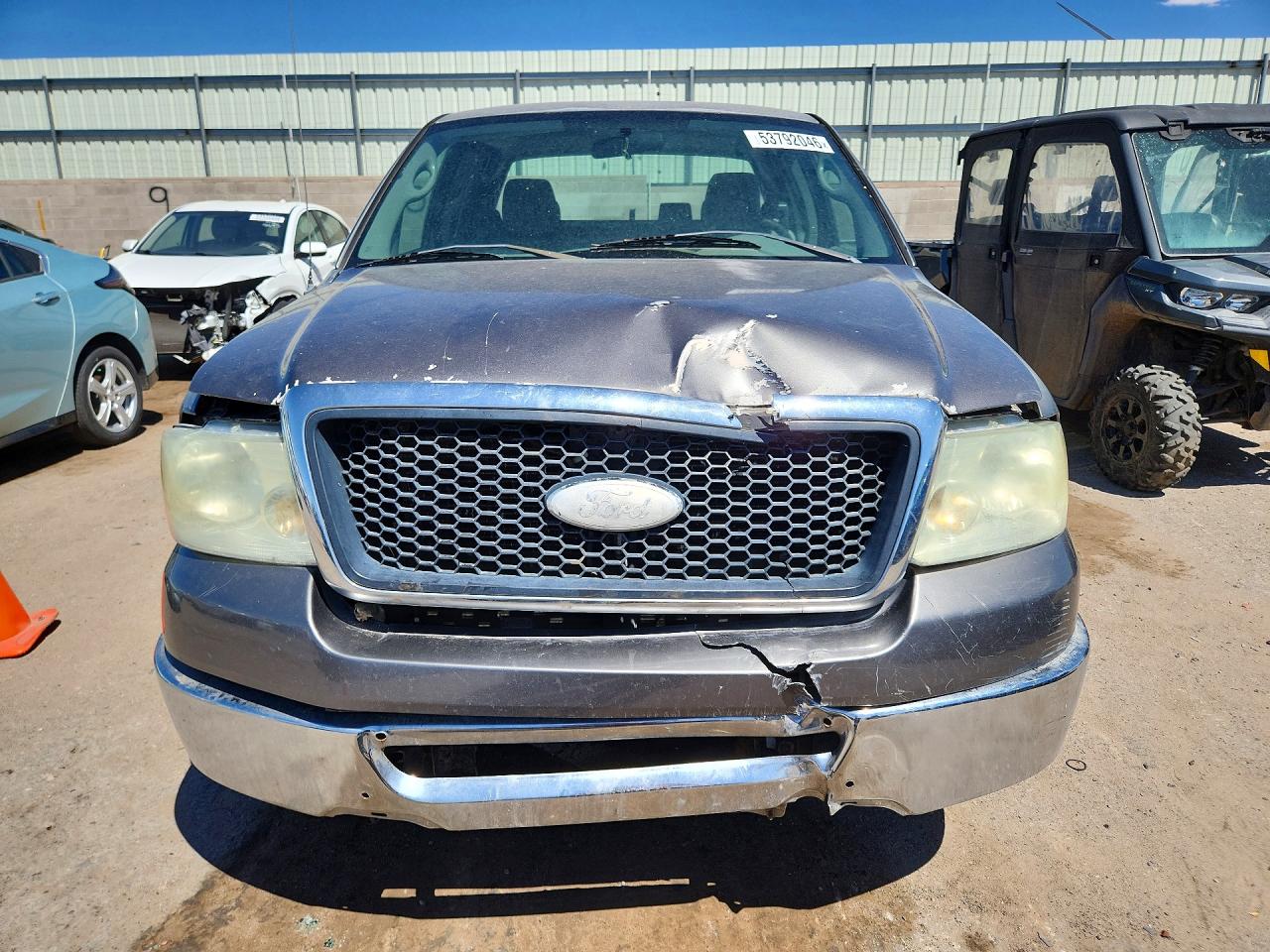 2004 Ford F150 Gray vin: 1FTRX12W64NB89496