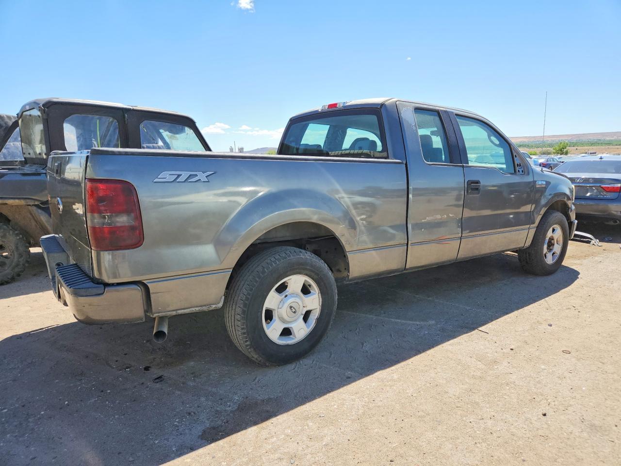 2004 Ford F150 Gray vin: 1FTRX12W64NB89496