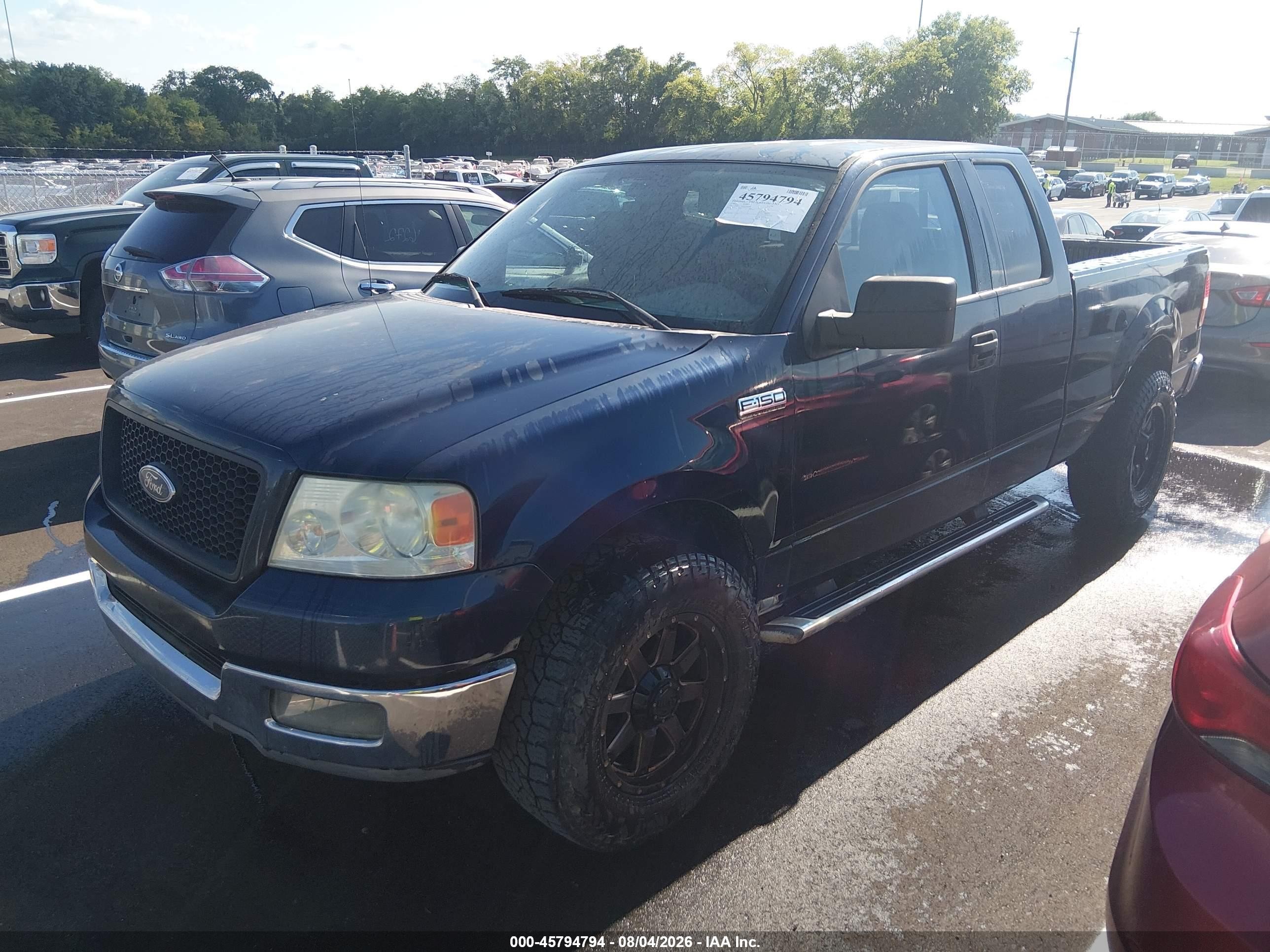 2004 Ford F-150 Stx/xl/xlt Blue vin: 1FTRX12W64NB97498