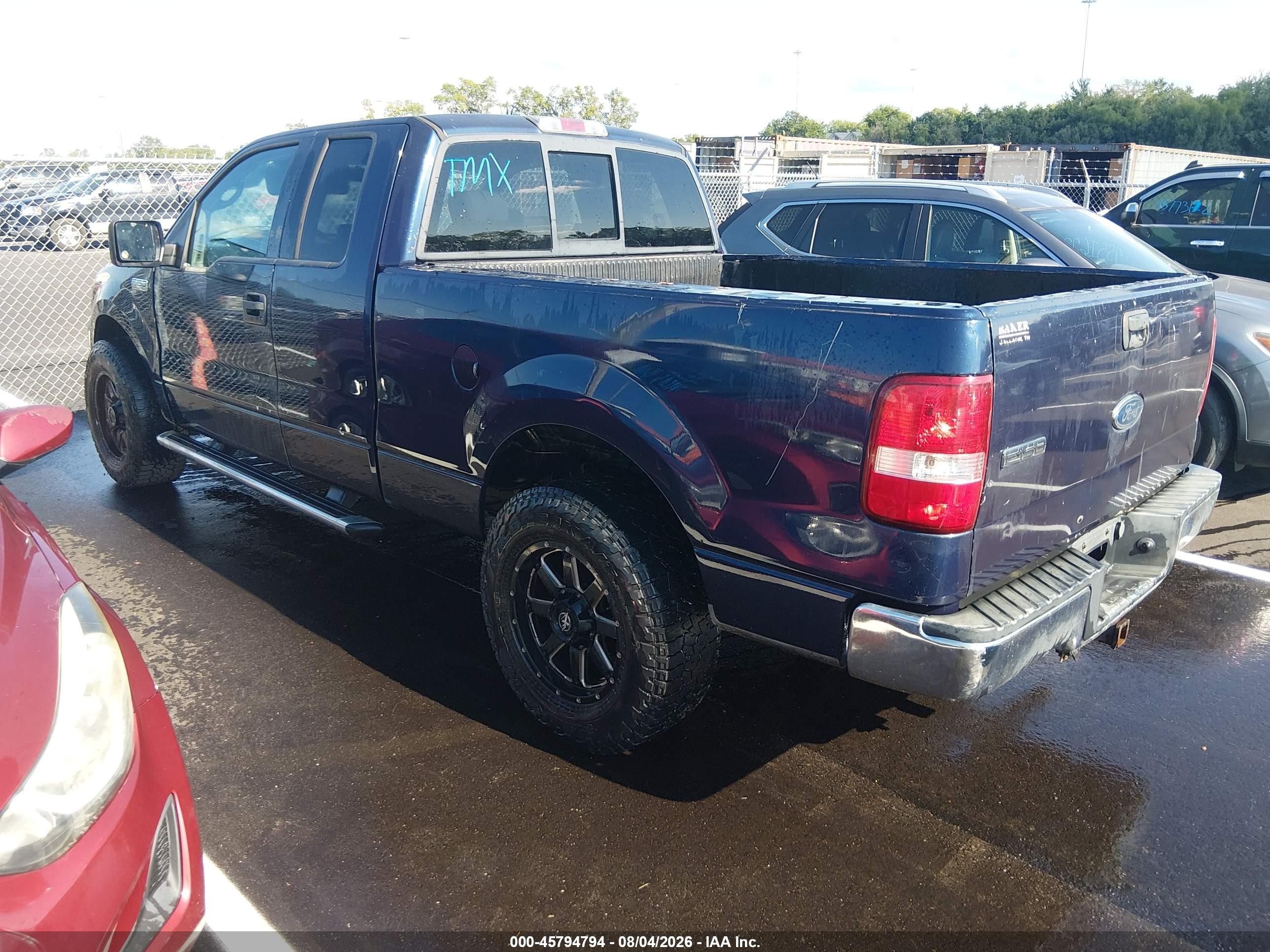 2004 Ford F-150 Stx/xl/xlt Blue vin: 1FTRX12W64NB97498
