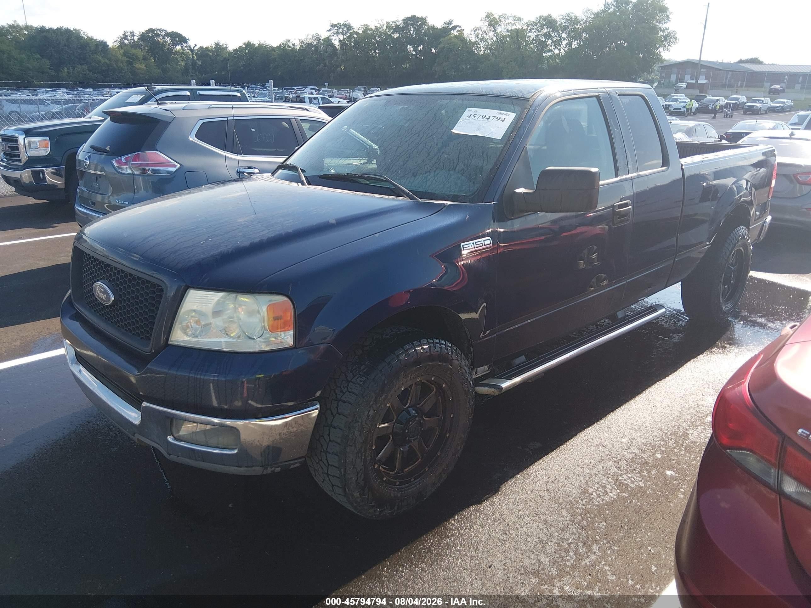 2004 Ford F-150 Stx/xl/xlt Blue vin: 1FTRX12W64NB97498