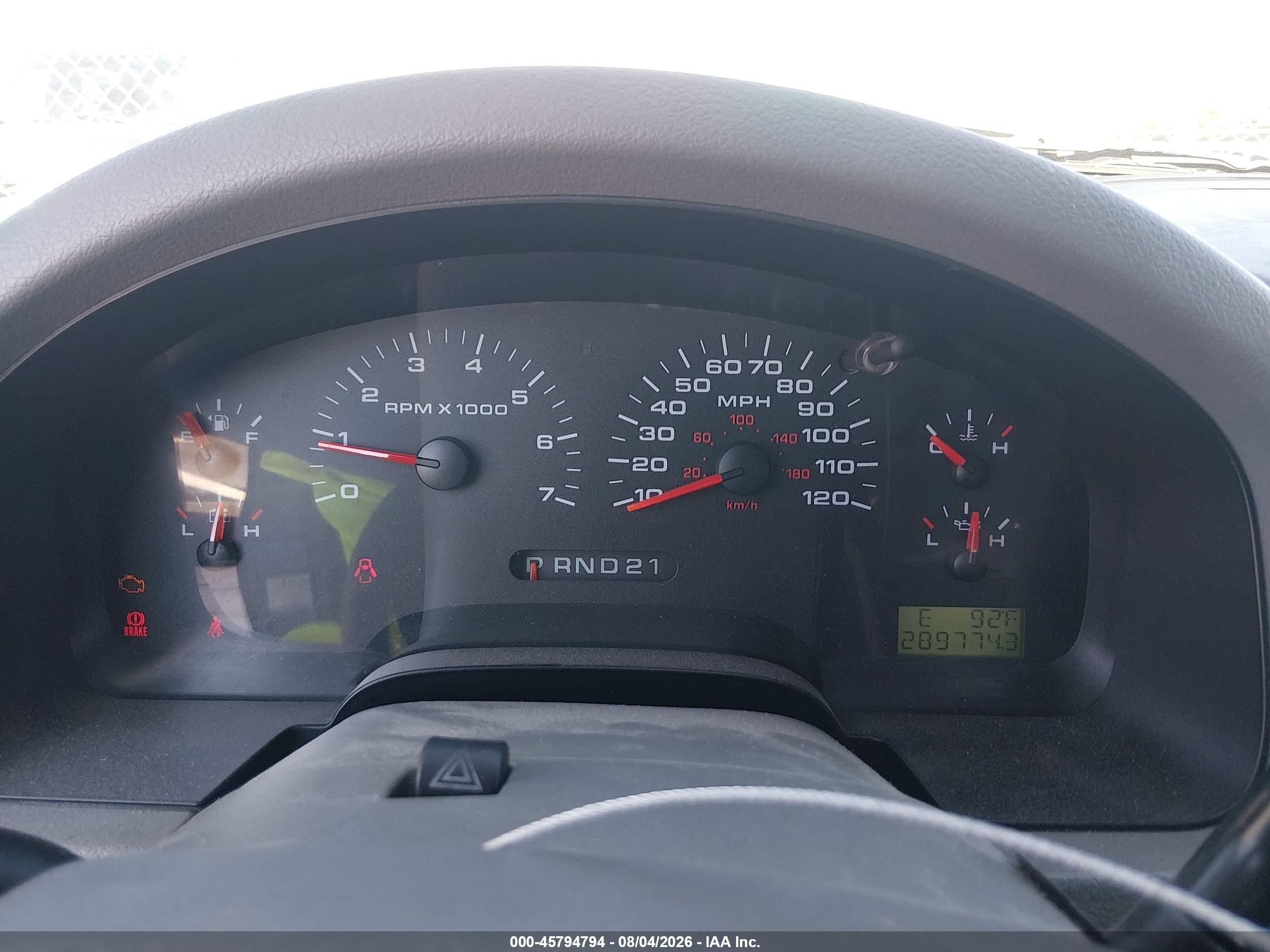 2004 Ford F-150 Stx/xl/xlt Blue vin: 1FTRX12W64NB97498