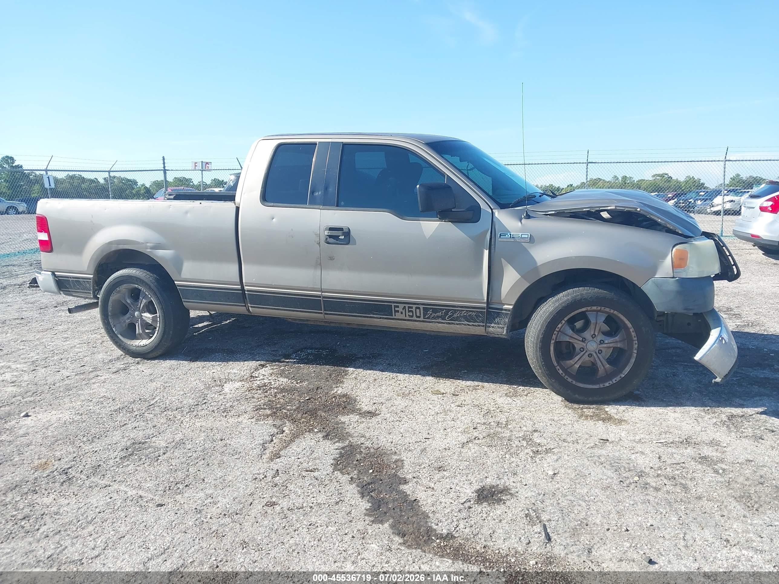 2006 Ford F-150 Stx/xl/xlt Beige vin: 1FTRX12W66FB09840