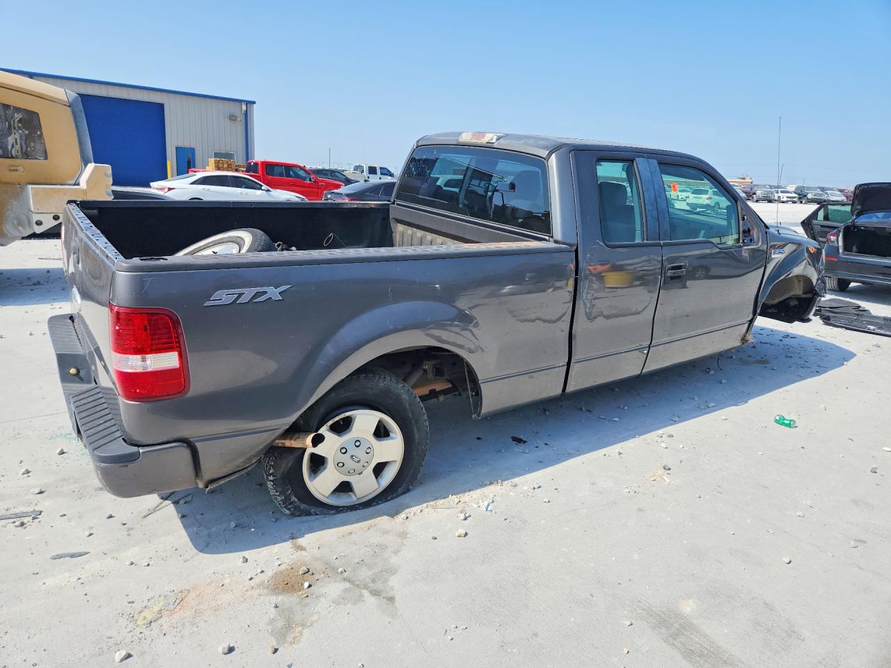 2007 Ford F150 Gray vin: 1FTRX12W67FA51374