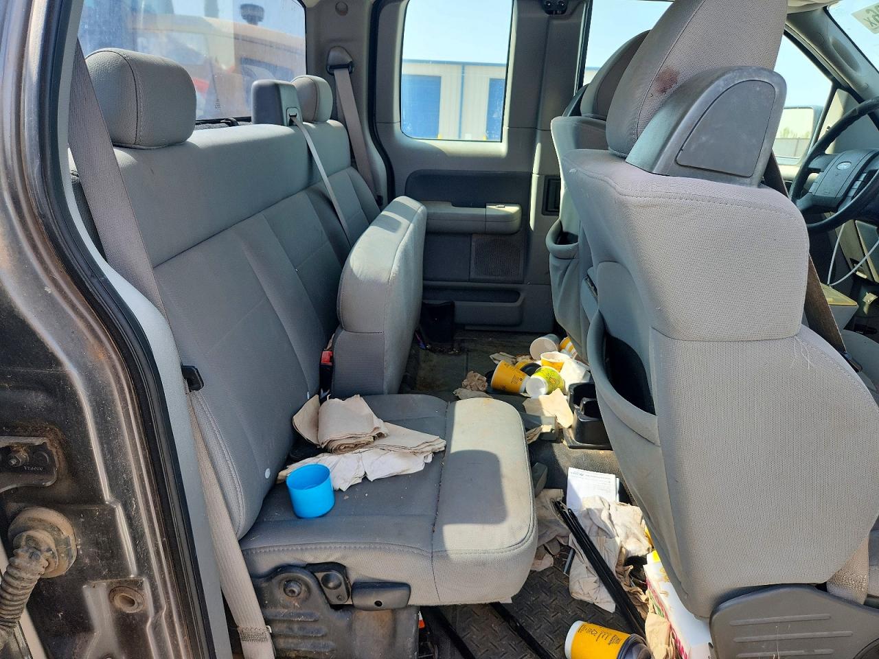 2007 Ford F150 Gray vin: 1FTRX12W67FA51374