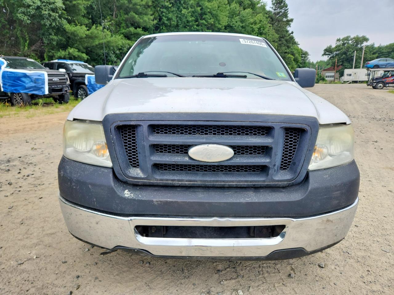 2007 Ford F150 White vin: 1FTRX12W67FA95391