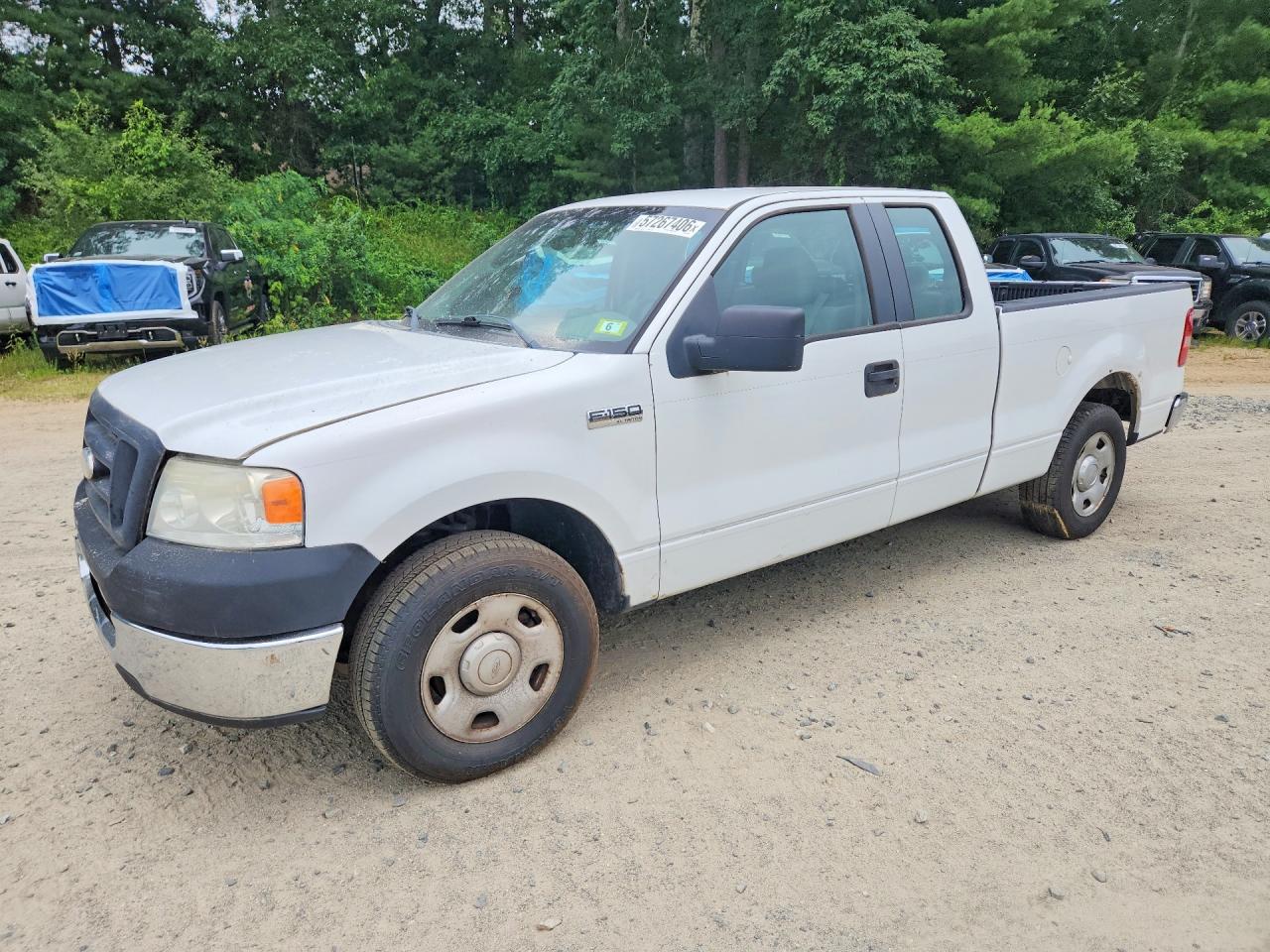 2007 Ford F150 White vin: 1FTRX12W67FA95391