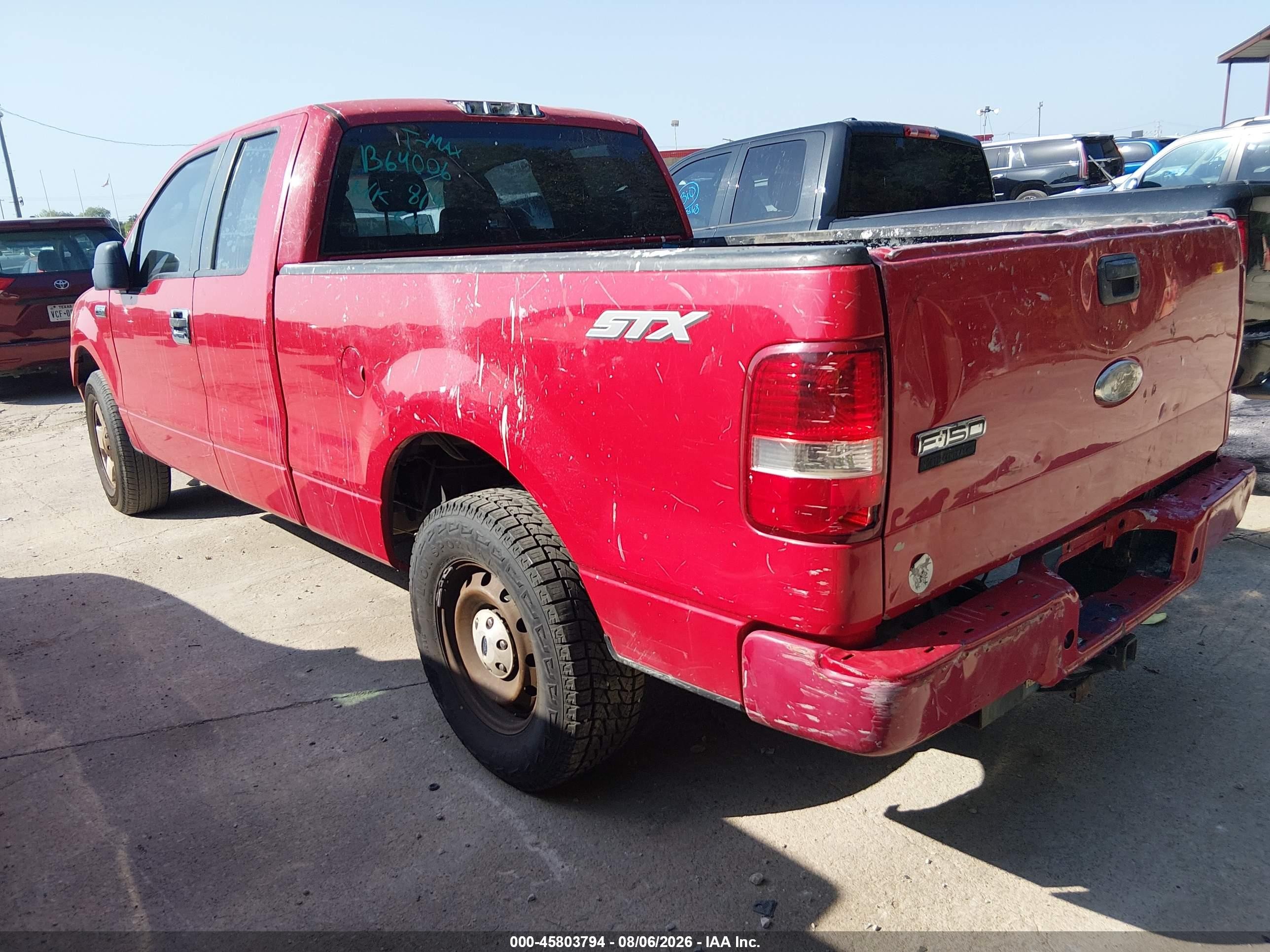 2007 Ford F-150 Stx/xl/xlt Red vin: 1FTRX12W67KB64006