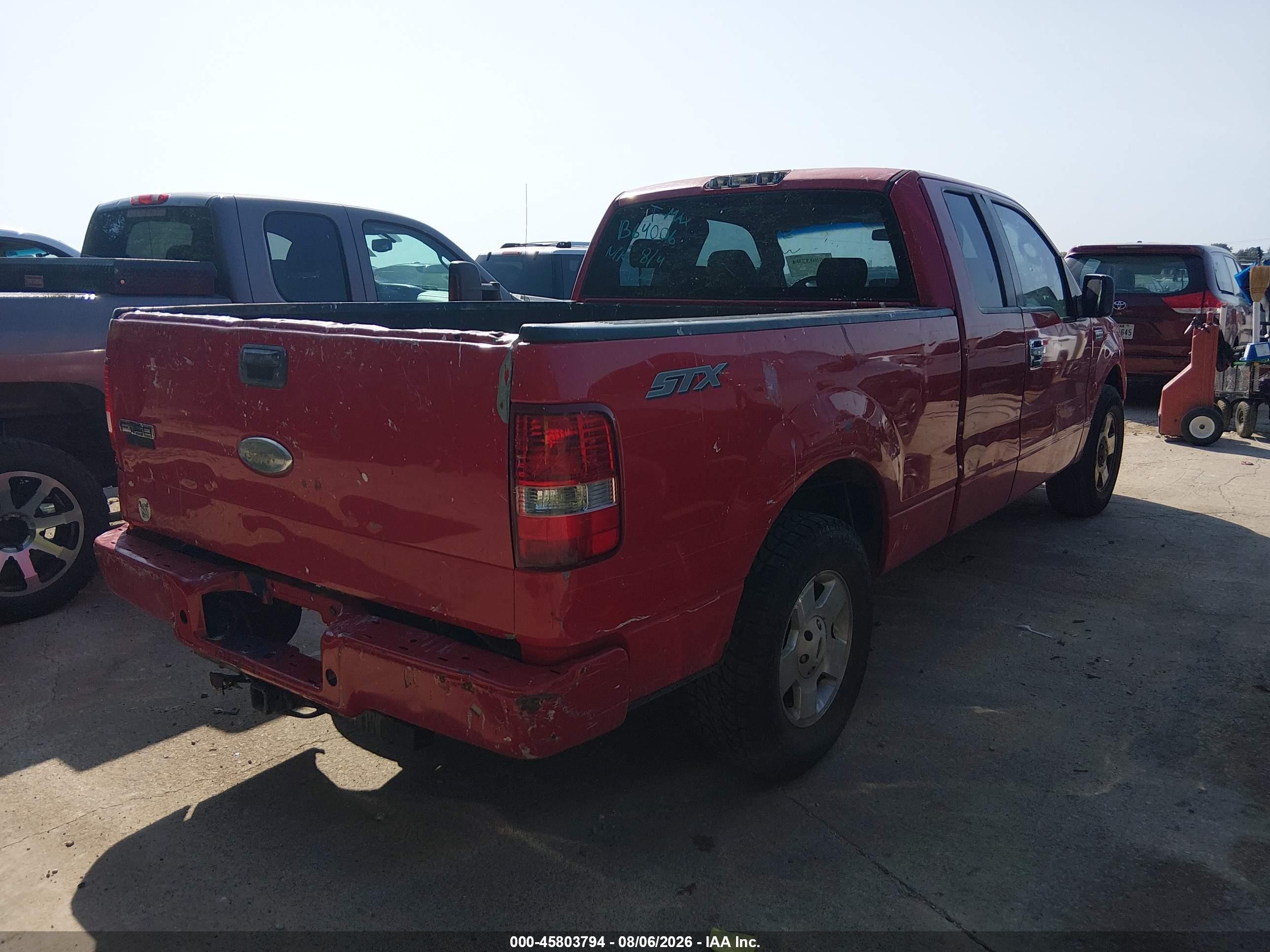2007 Ford F-150 Stx/xl/xlt Red vin: 1FTRX12W67KB64006