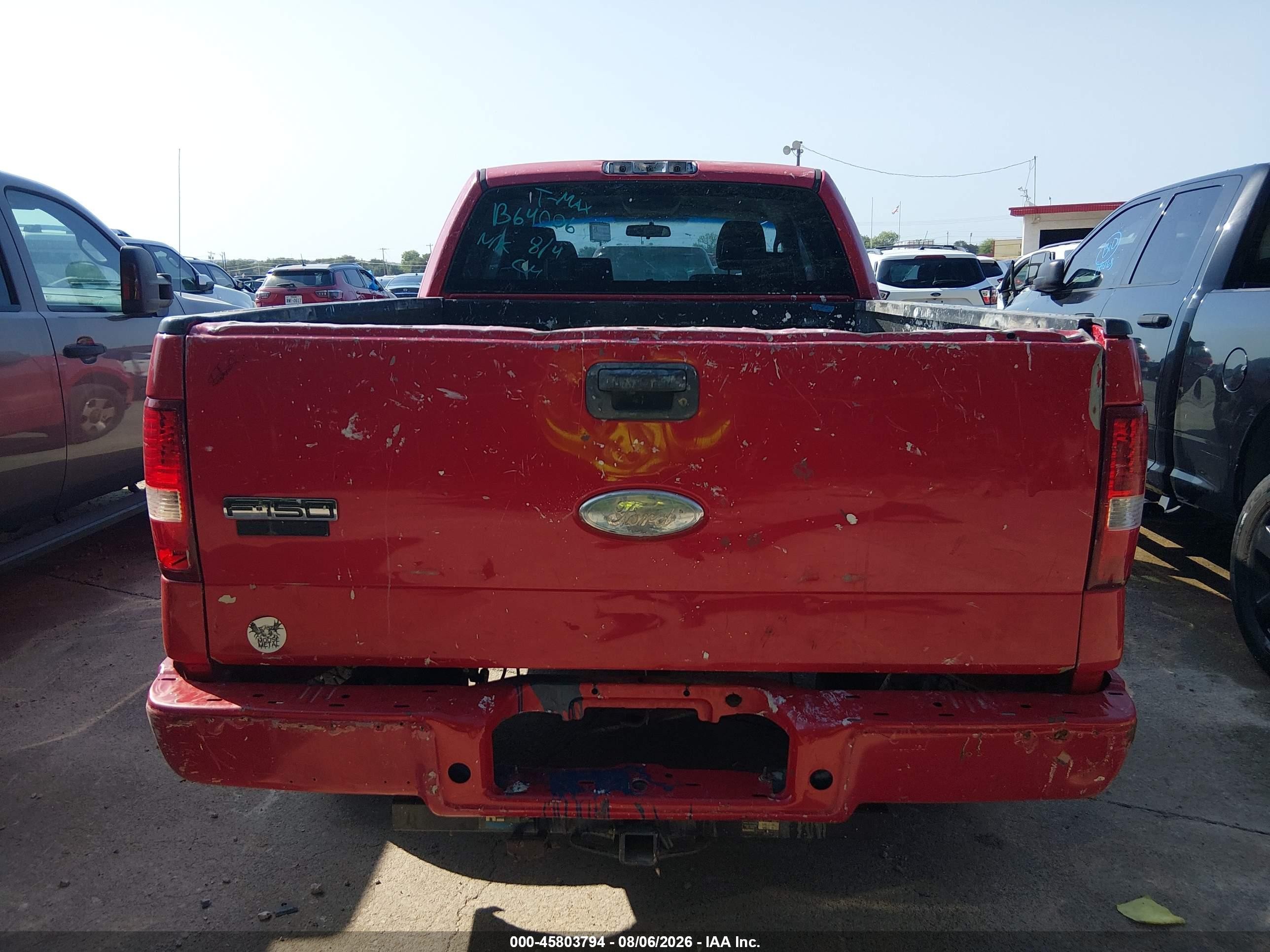 2007 Ford F-150 Stx/xl/xlt Red vin: 1FTRX12W67KB64006