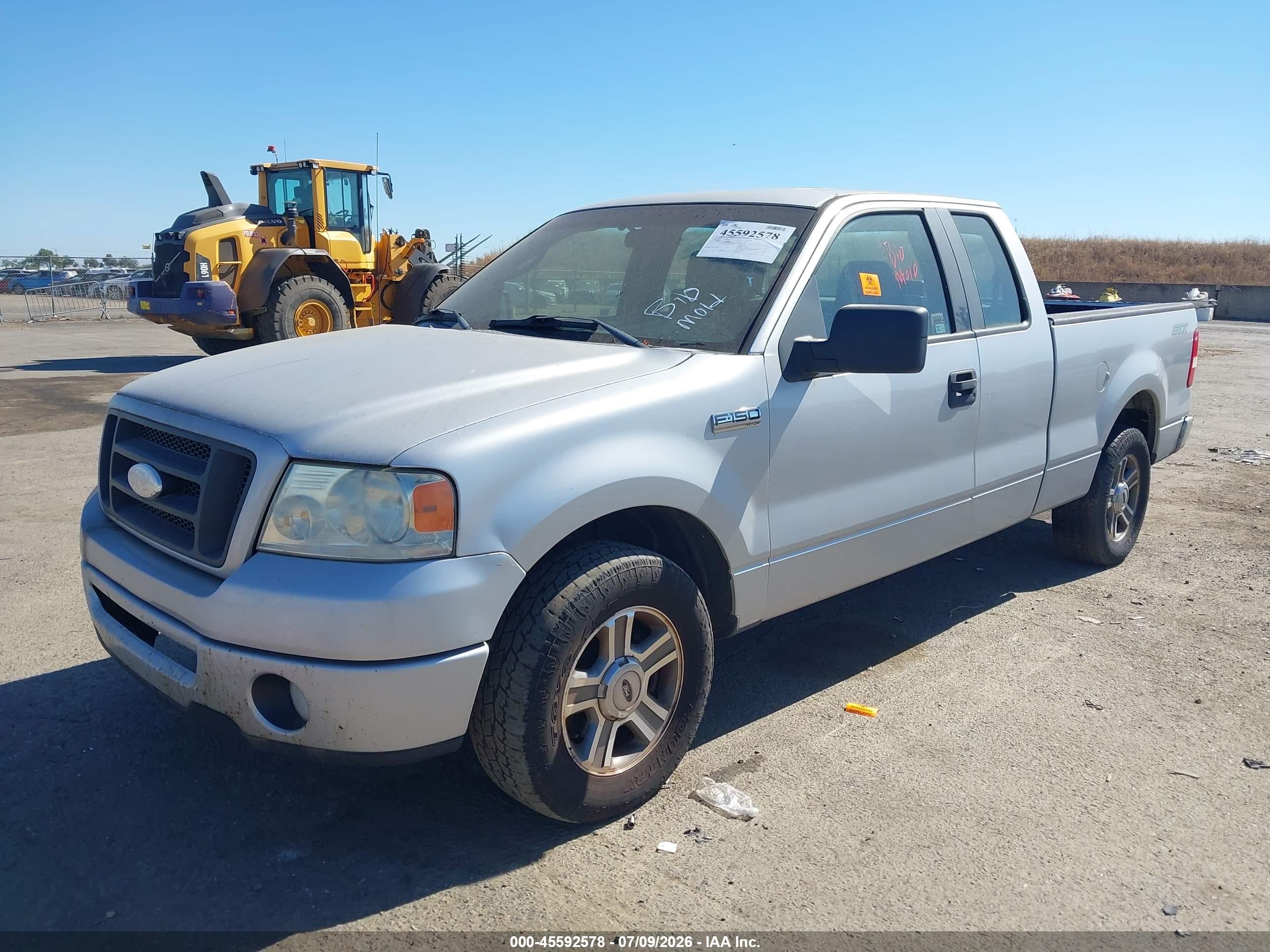 2008 Ford F-150 60th Anniversary/fx2/stx/xl/xlt Gray vin: 1FTRX12W68FB33901
