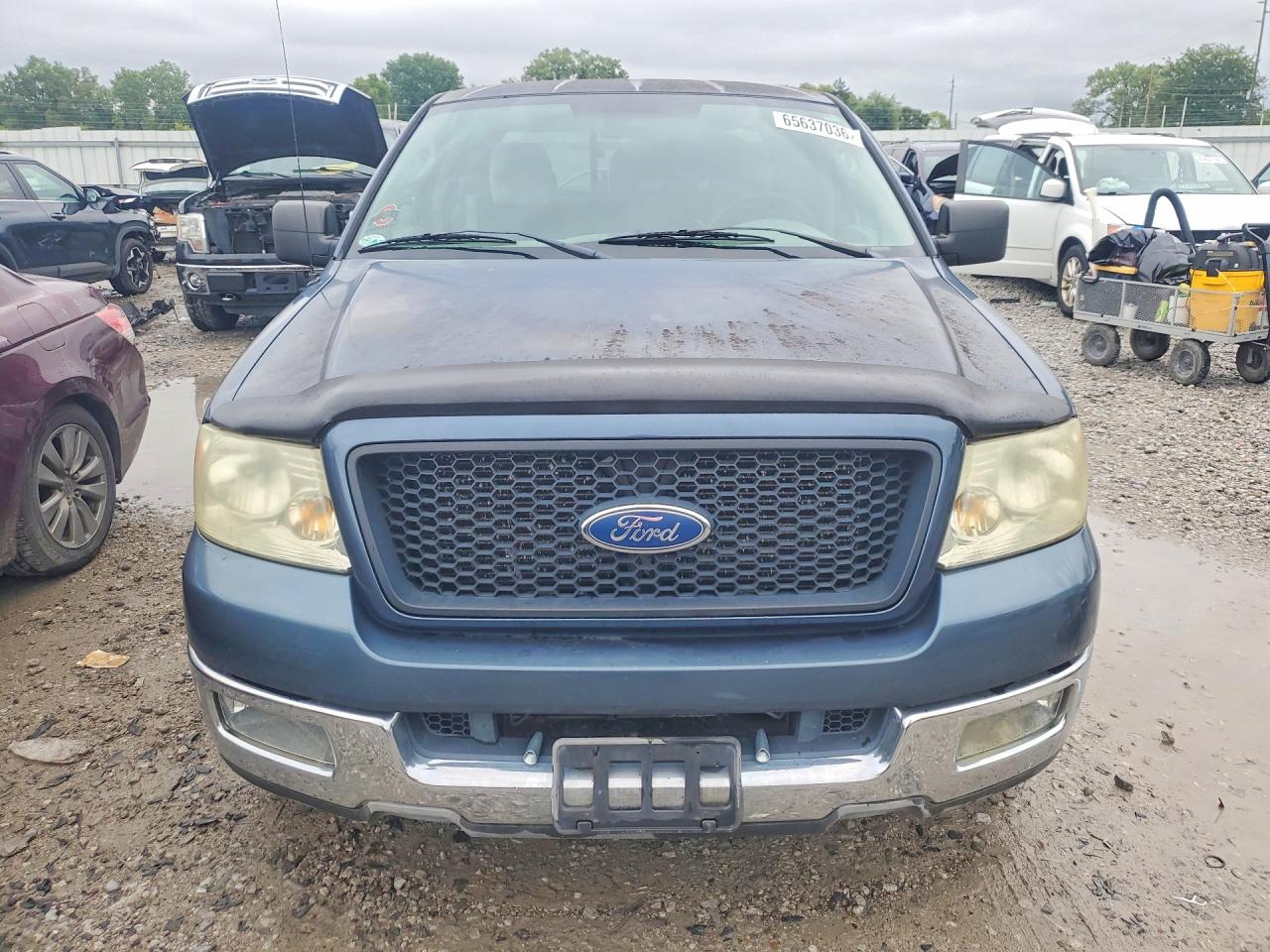 2004 Ford F150 Blue vin: 1FTRX12W74NB14645