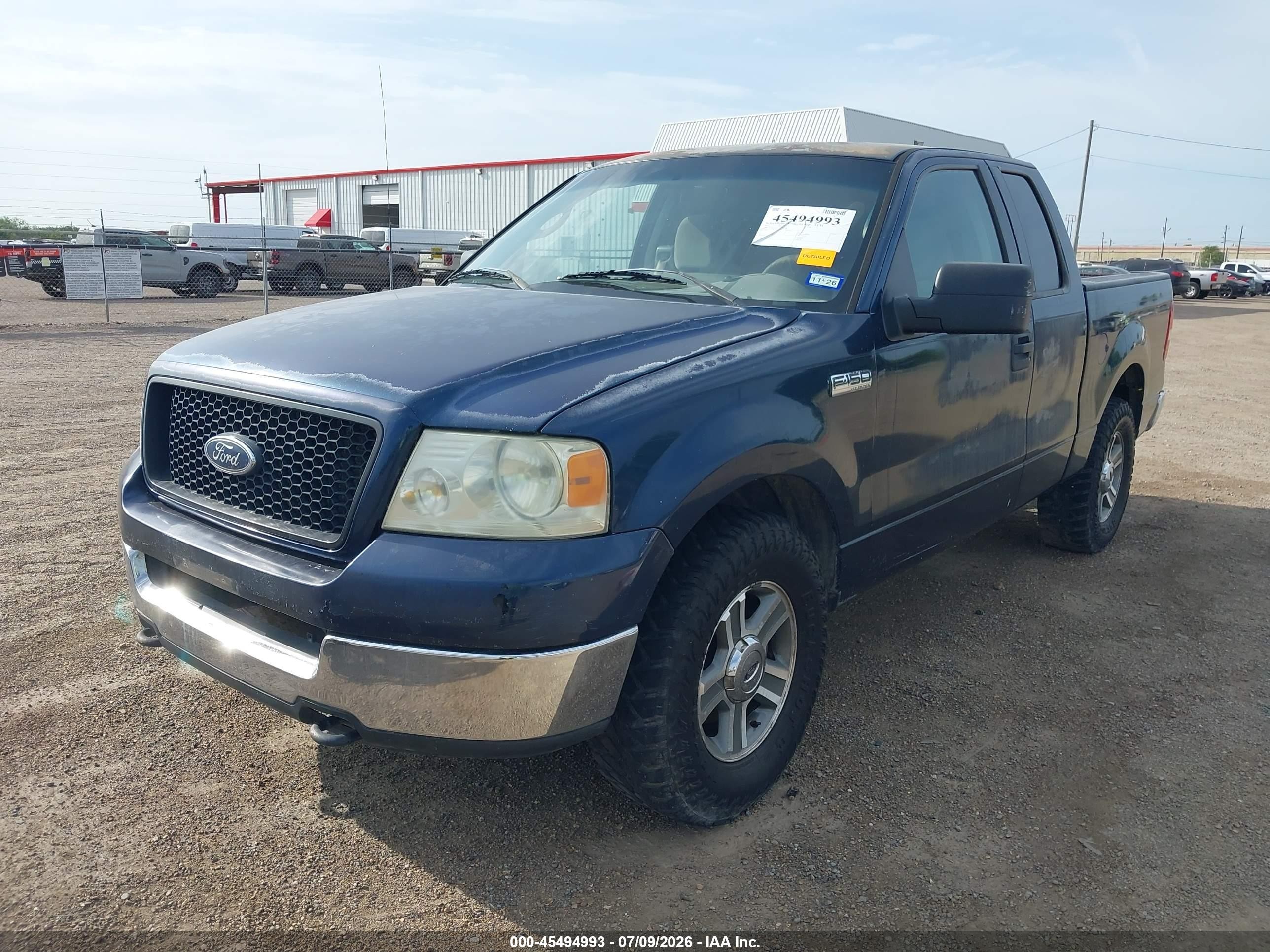 2005 Ford F-150 Stx/xl/xlt Blue vin: 1FTRX12W75FB46698