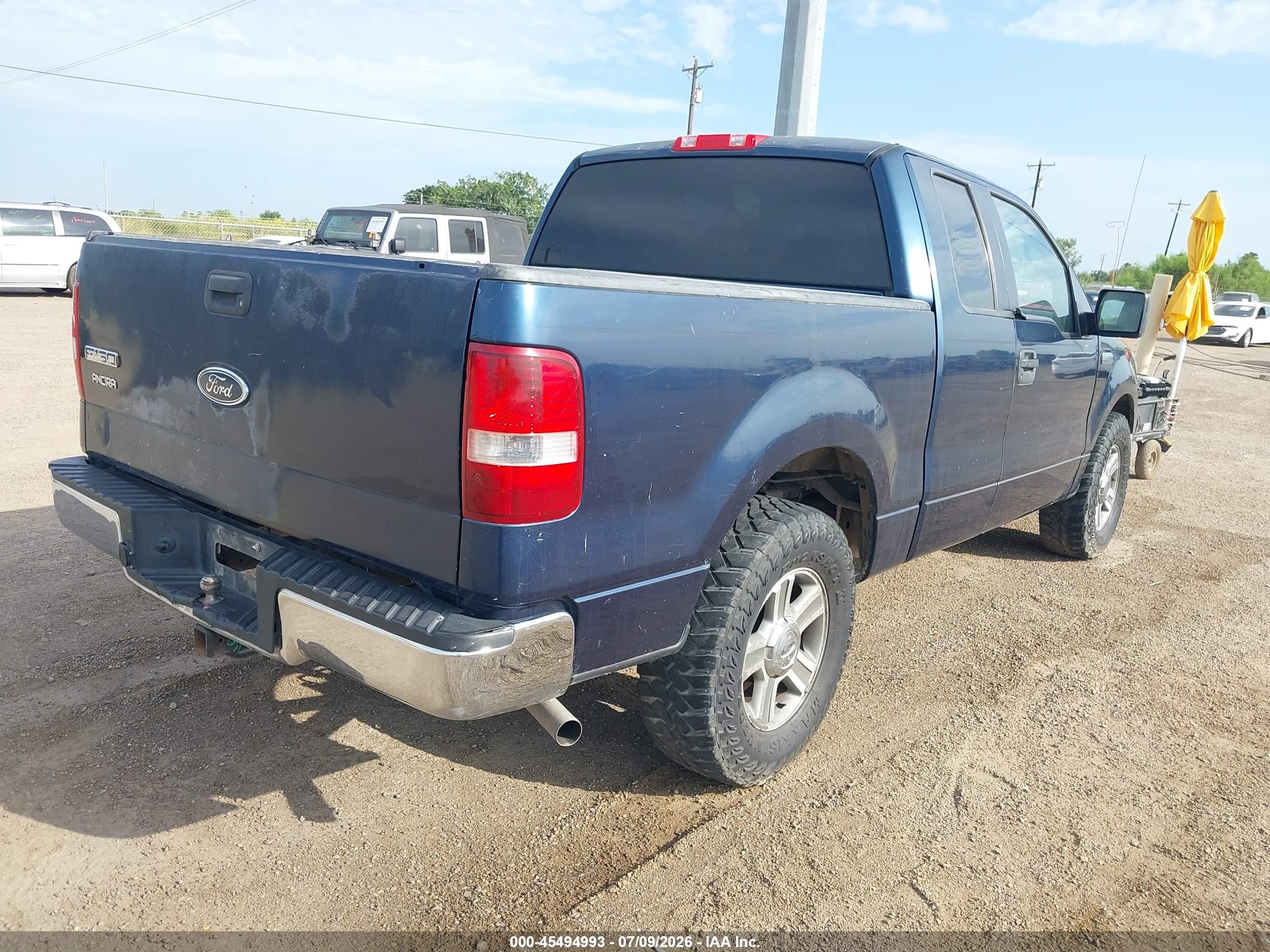 2005 Ford F-150 Stx/xl/xlt Blue vin: 1FTRX12W75FB46698