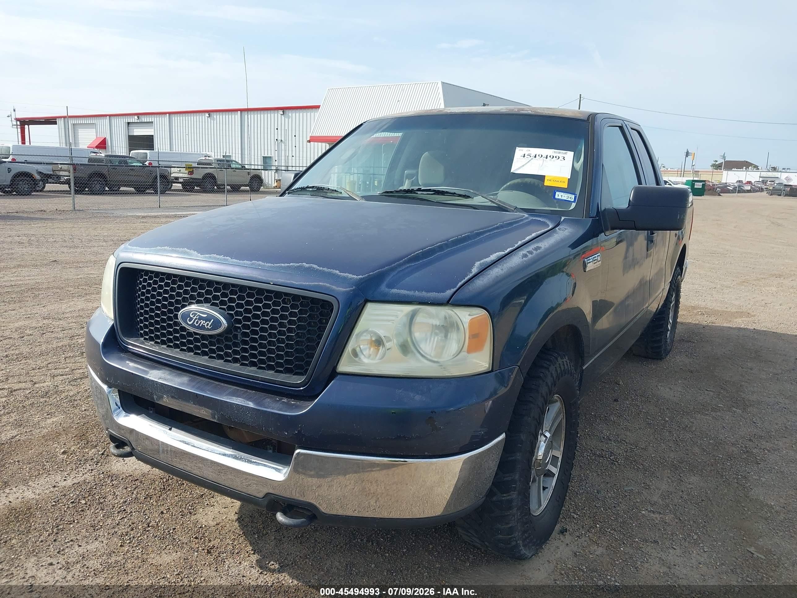 2005 Ford F-150 Stx/xl/xlt Blue vin: 1FTRX12W75FB46698