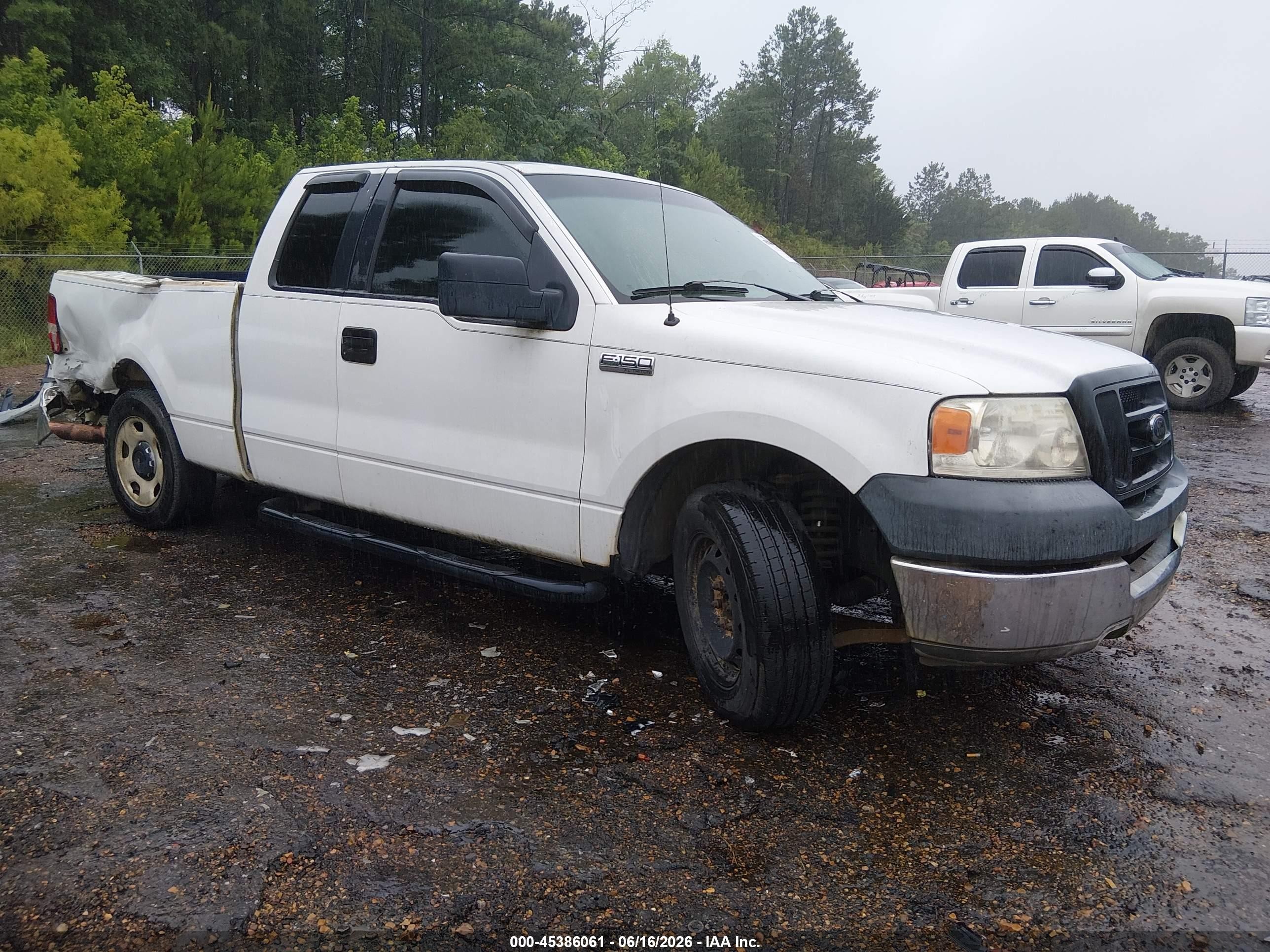 2005 Ford F-150 Stx/xl/xlt White vin: 1FTRX12W75NA07595
