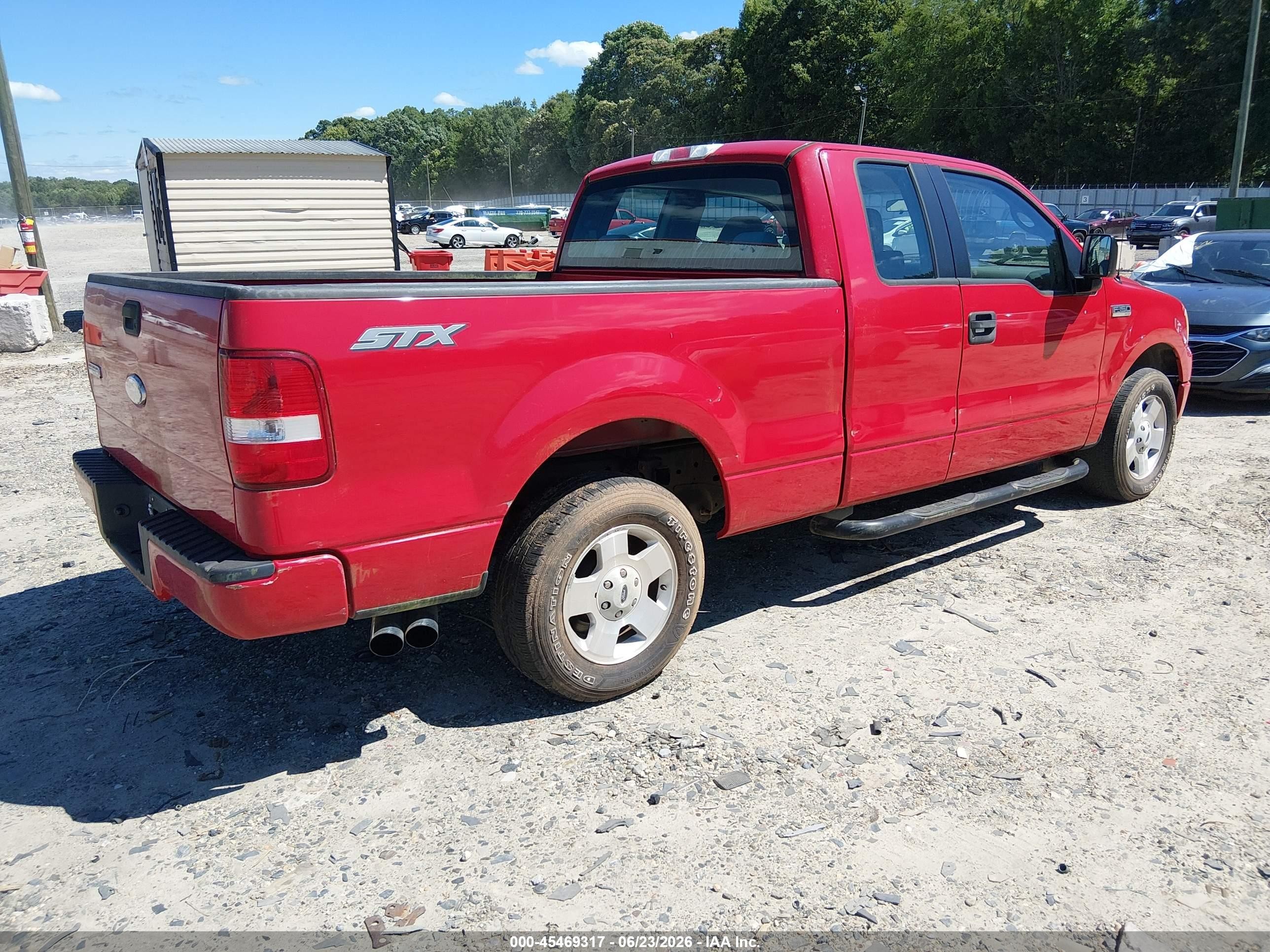 2006 Ford F-150 Stx/xl/xlt Red vin: 1FTRX12W76NA73372