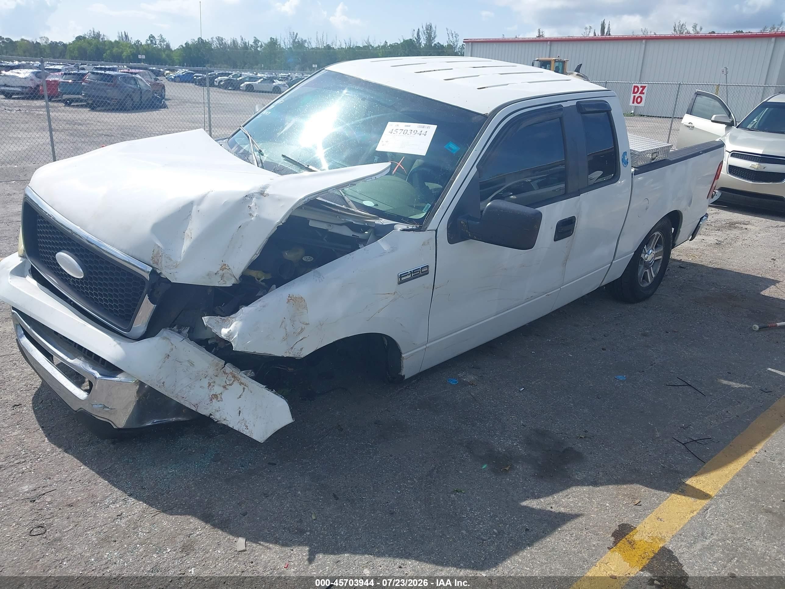 2007 Ford F-150 Stx/xl/xlt White vin: 1FTRX12W77FA36110