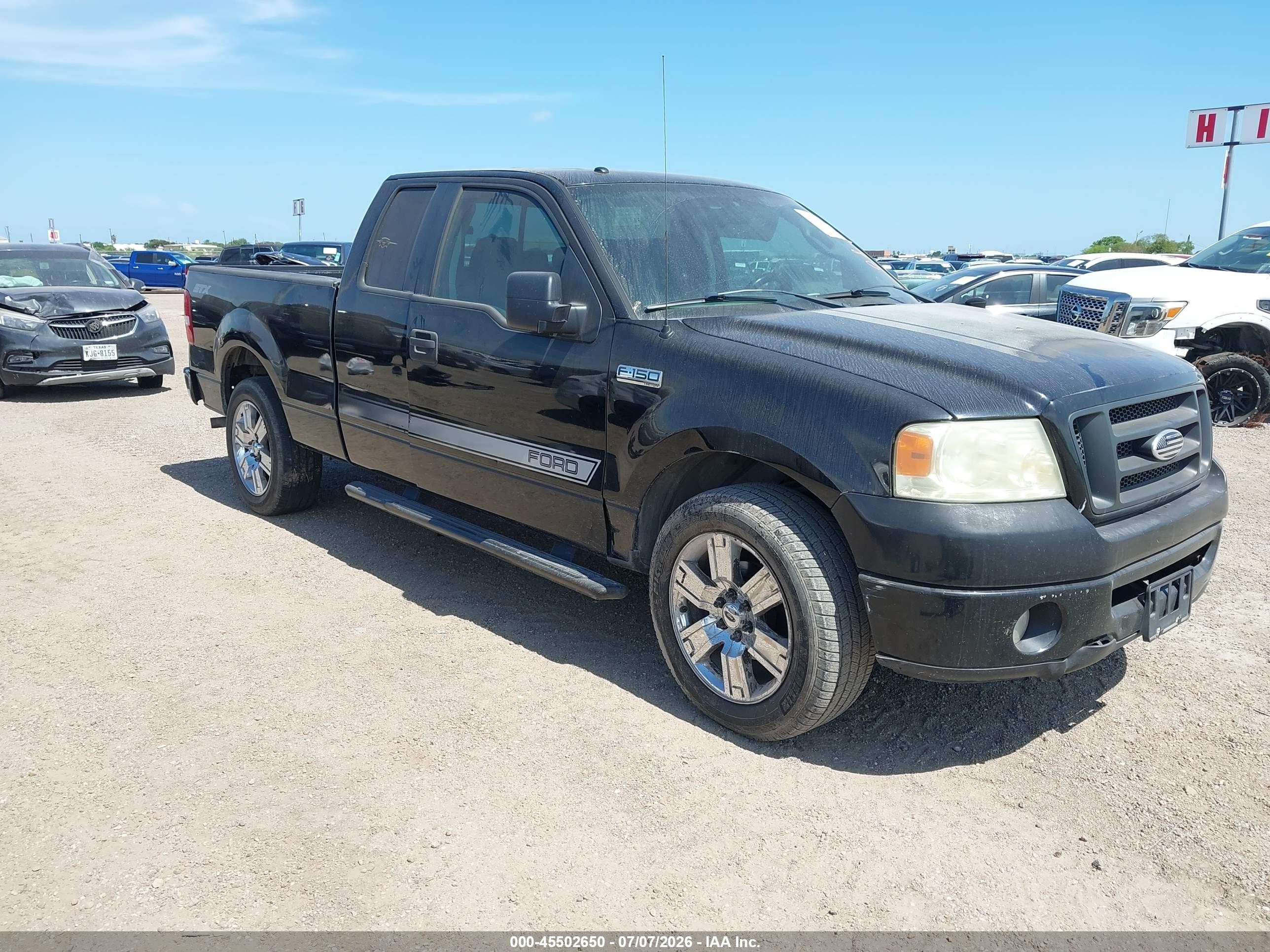 2008 Ford F-150 60th Anniversary/fx2/stx/xl/xlt Black vin: 1FTRX12W78FA03674
