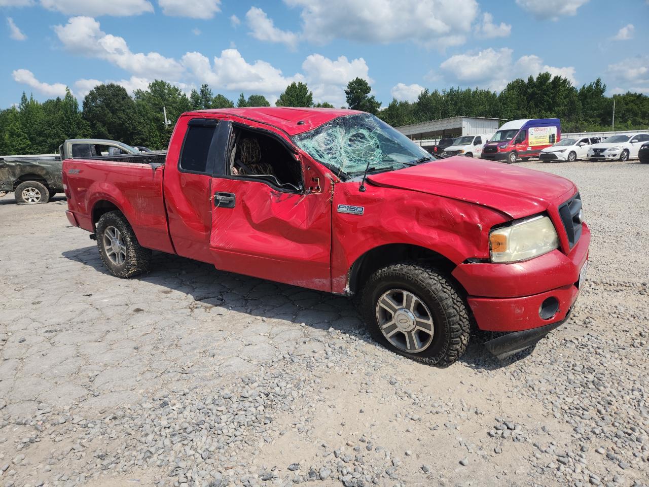 2008 Ford F150 Red vin: 1FTRX12W78KE99504