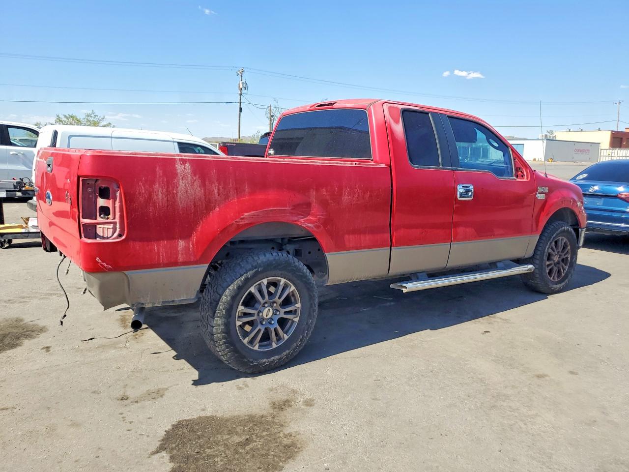 2005 Ford F150 Red vin: 1FTRX12W85NA79468