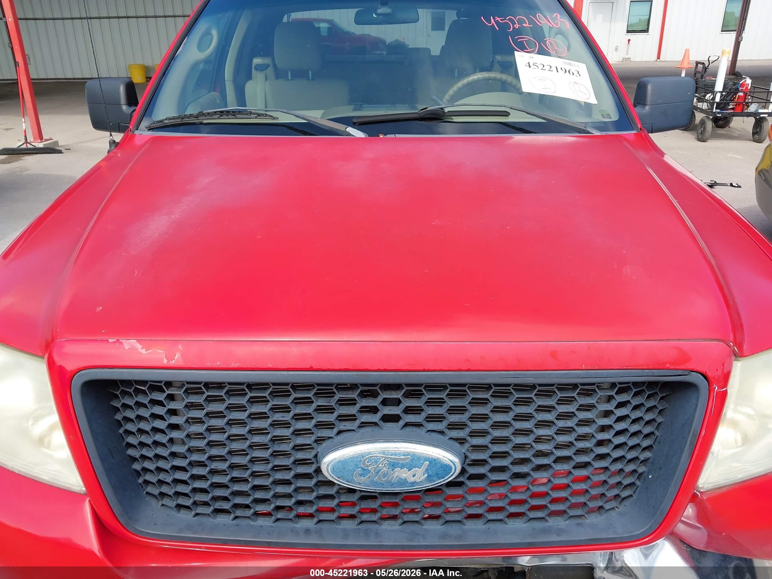 2006 Ford F-150 Stx/xl/xlt Red vin: 1FTRX12W86NA81853