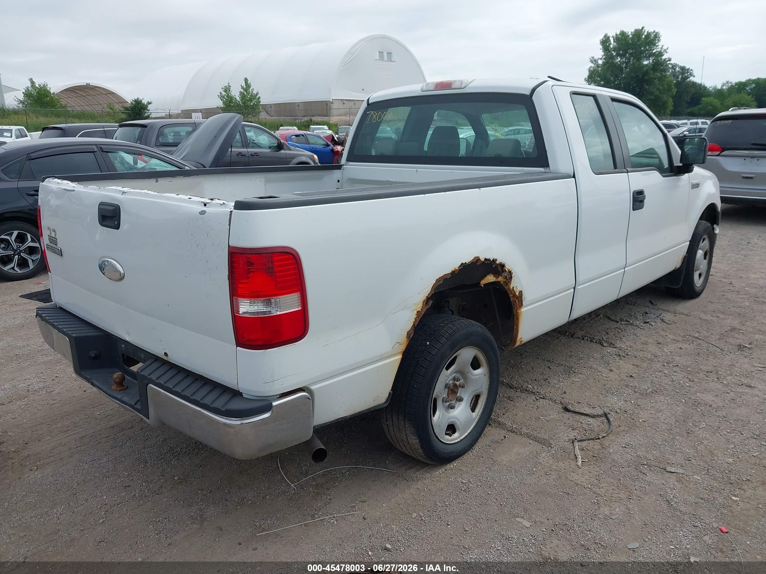 2007 Ford F-150 Stx/xl/xlt White vin: 1FTRX12W87FA64644