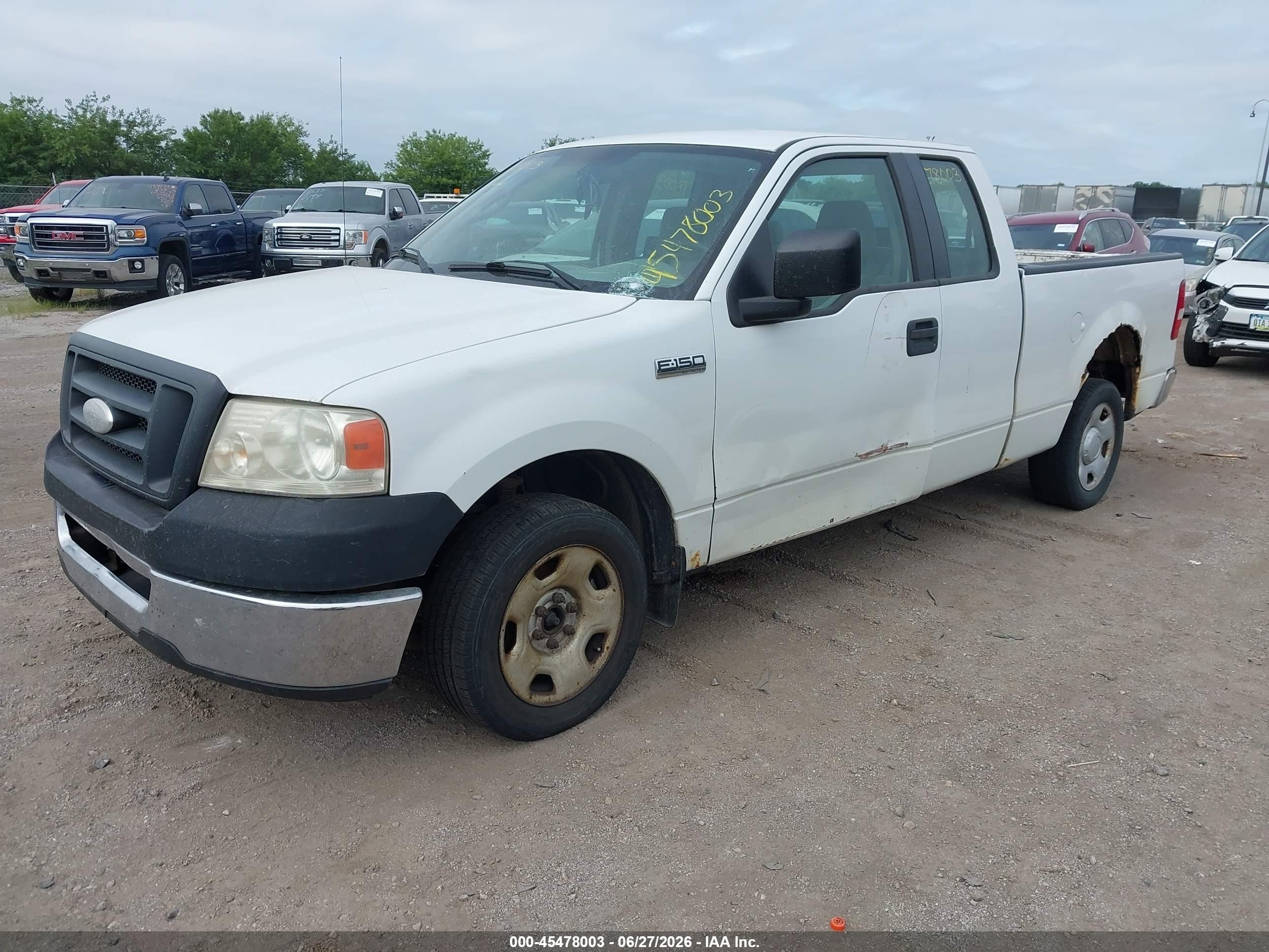 2007 Ford F-150 Stx/xl/xlt White vin: 1FTRX12W87FA64644