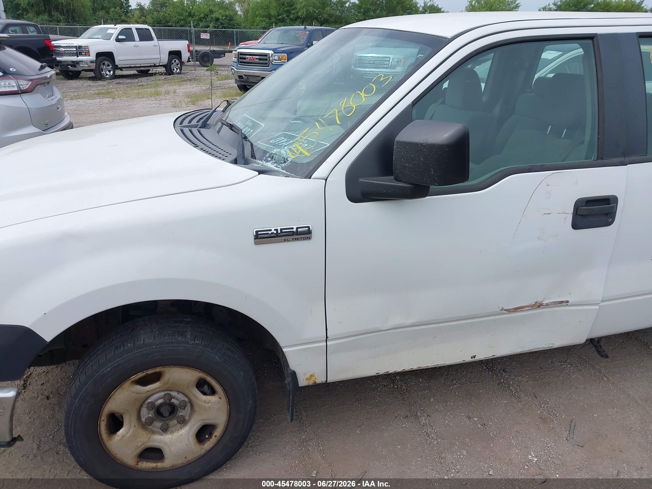 2007 Ford F-150 Stx/xl/xlt White vin: 1FTRX12W87FA64644