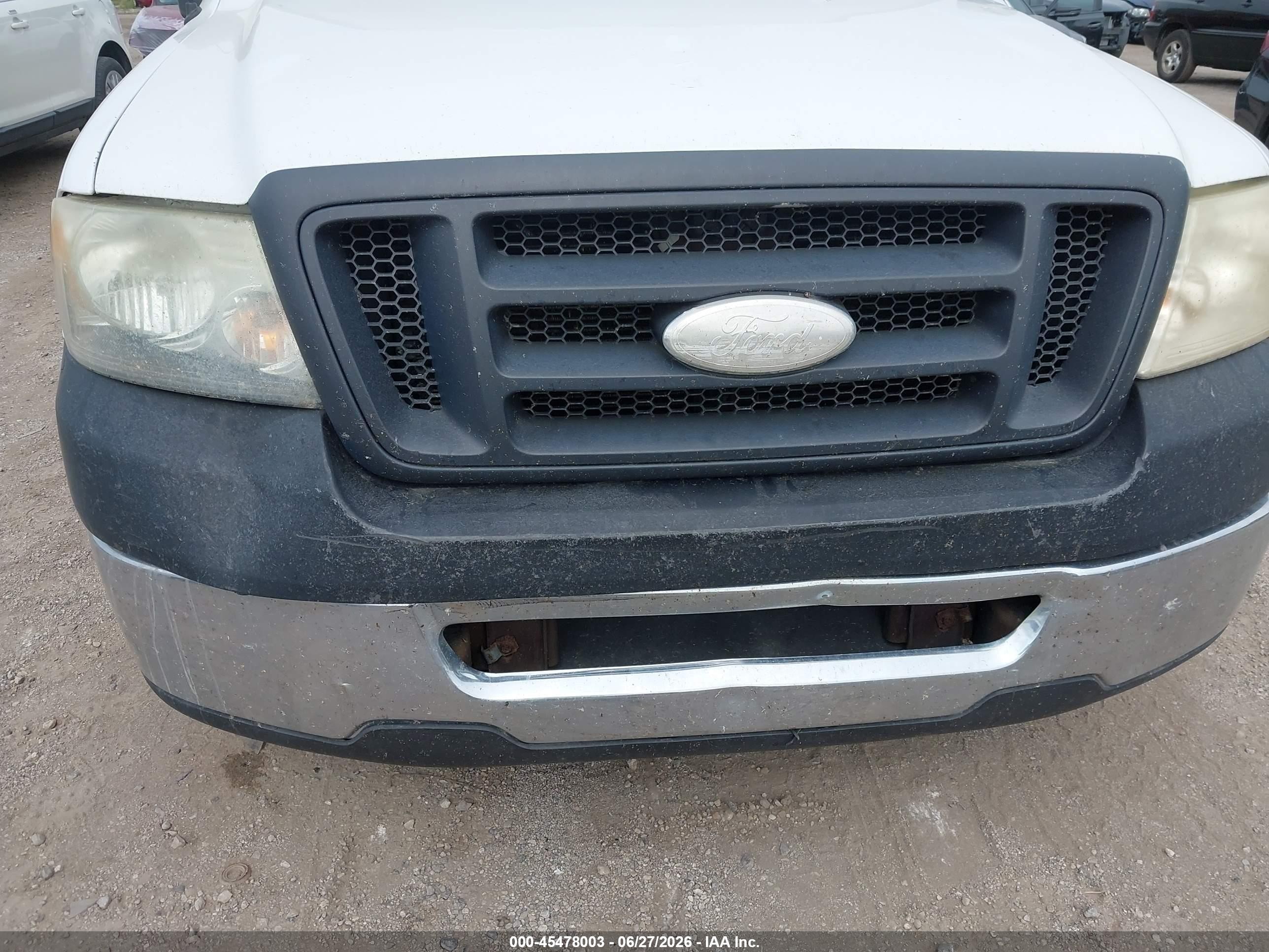 2007 Ford F-150 Stx/xl/xlt White vin: 1FTRX12W87FA64644