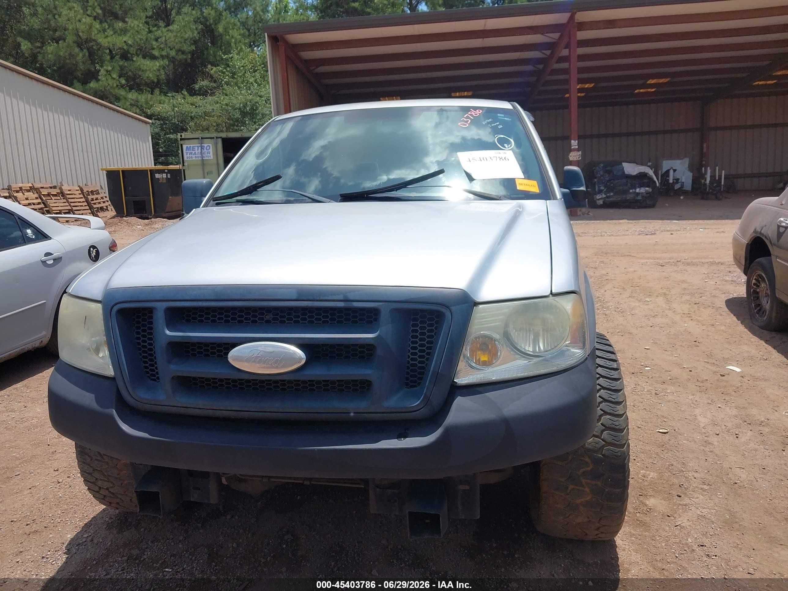 2007 Ford F-150 Stx/xl/xlt Silver vin: 1FTRX12W87FA74073