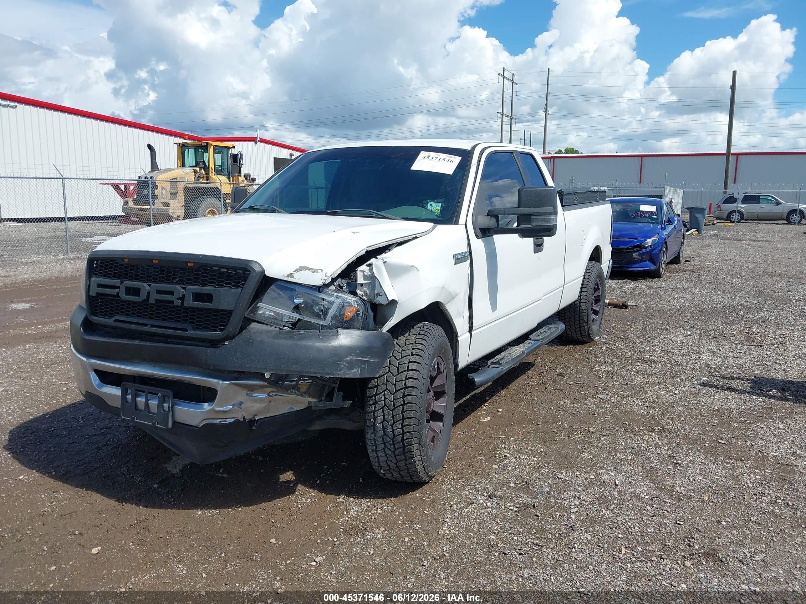 2007 Ford F-150 Stx/xl/xlt White vin: 1FTRX12W87FB59415