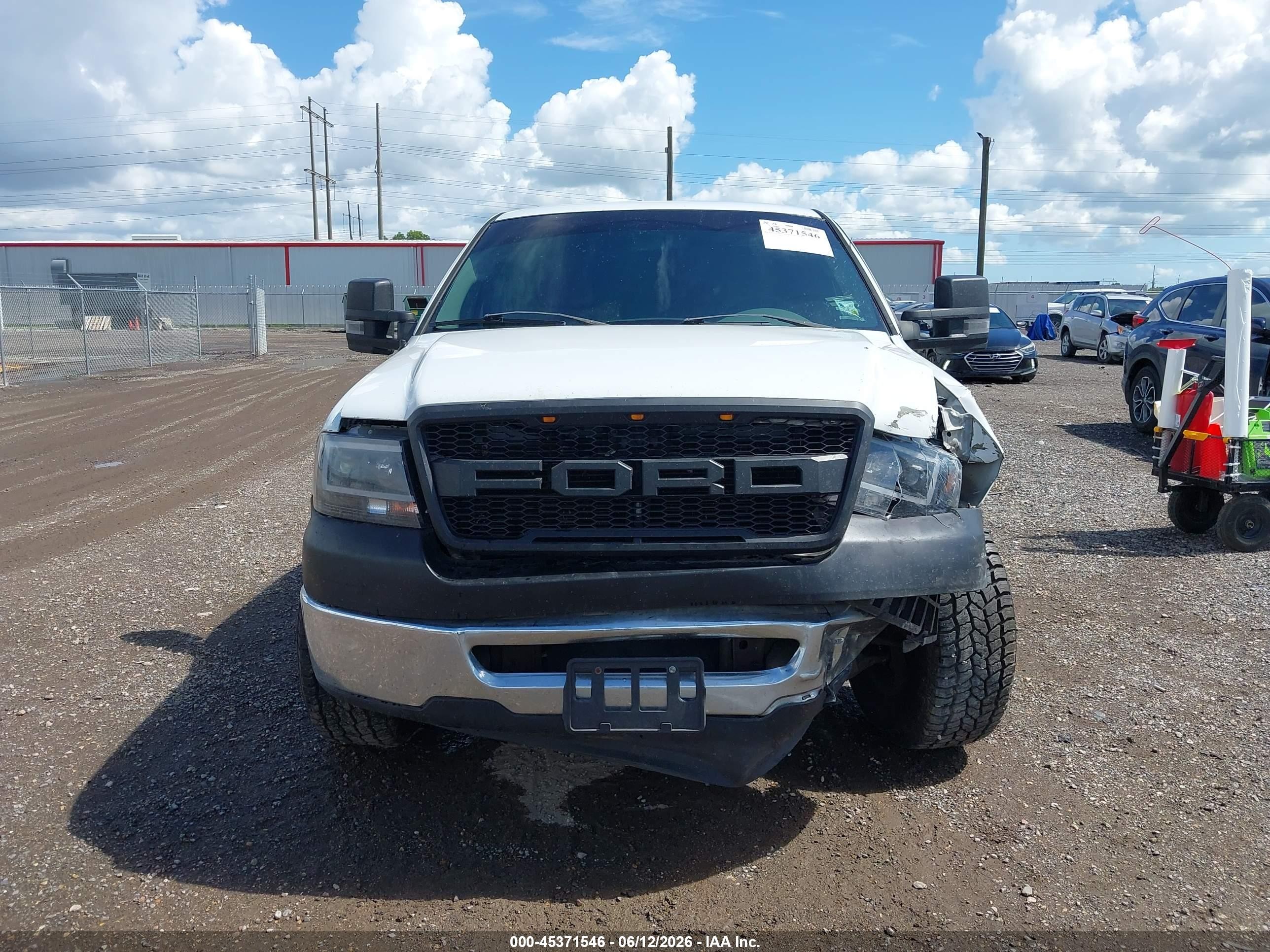 2007 Ford F-150 Stx/xl/xlt White vin: 1FTRX12W87FB59415