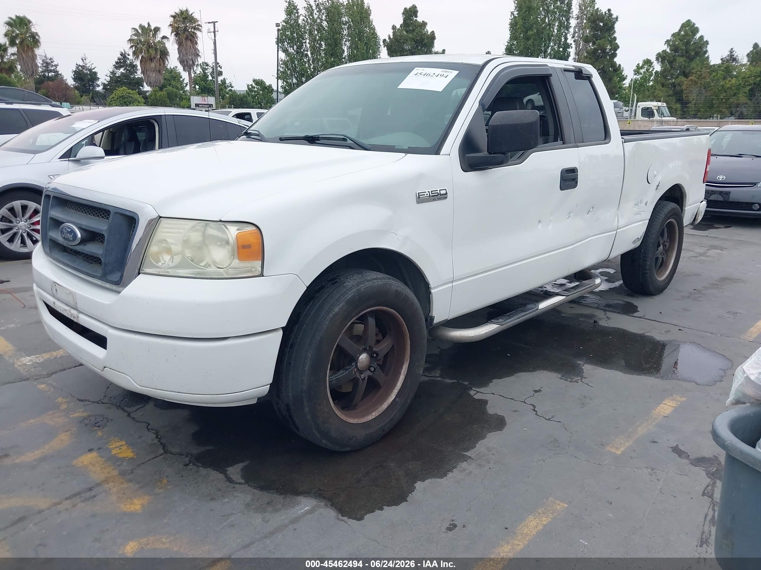 2007 Ford F-150 Stx/xl/xlt White vin: 1FTRX12W87KD03374
