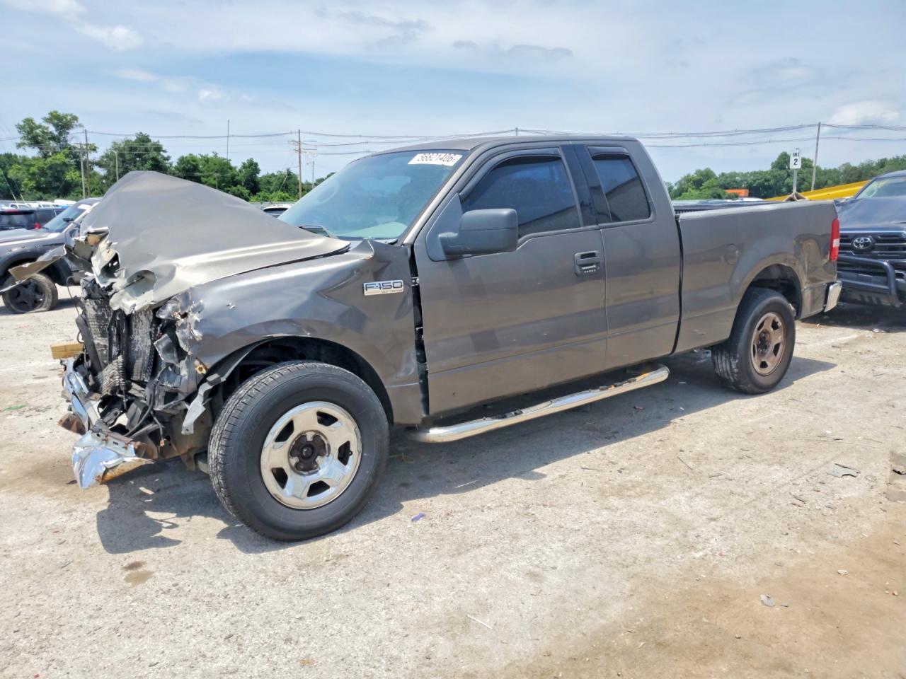 2004 Ford F150 Серый vin: 1FTRX12W94FA18896