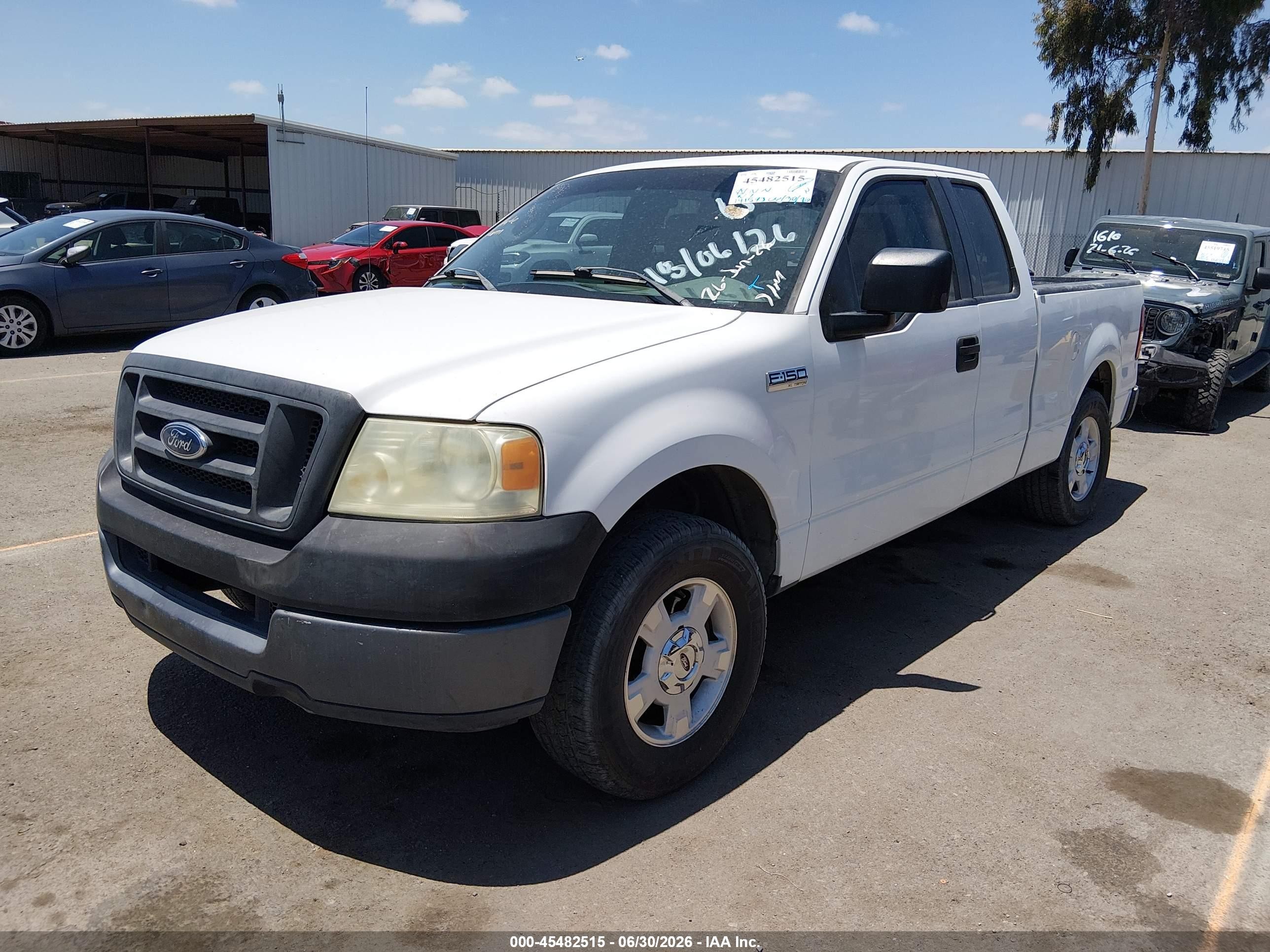 2005 Ford F-150 Stx/xl/xlt White vin: 1FTRX12W95FA51978