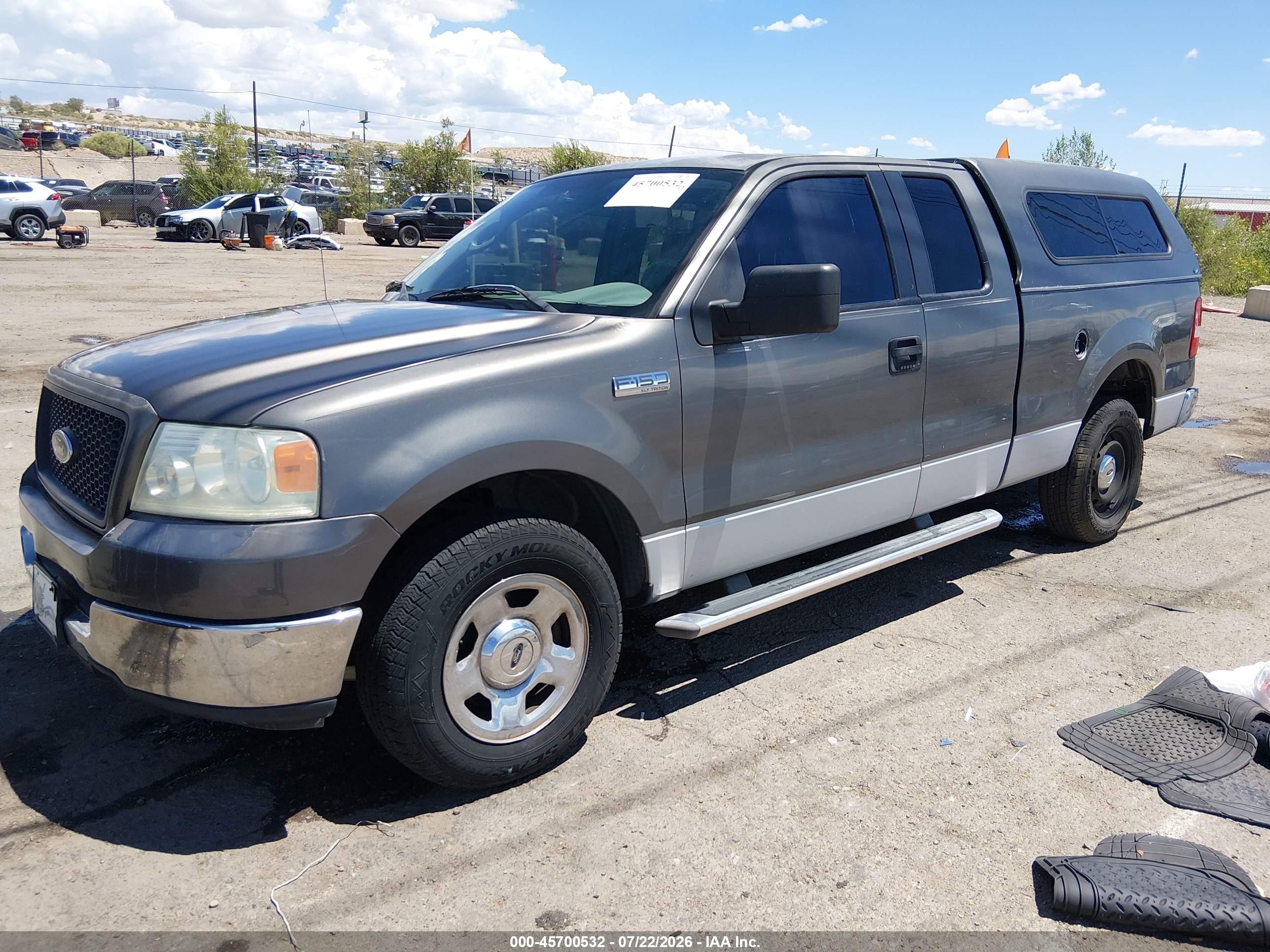 2005 Ford F-150 Stx/xl/xlt Серый vin: 1FTRX12W95NB41590