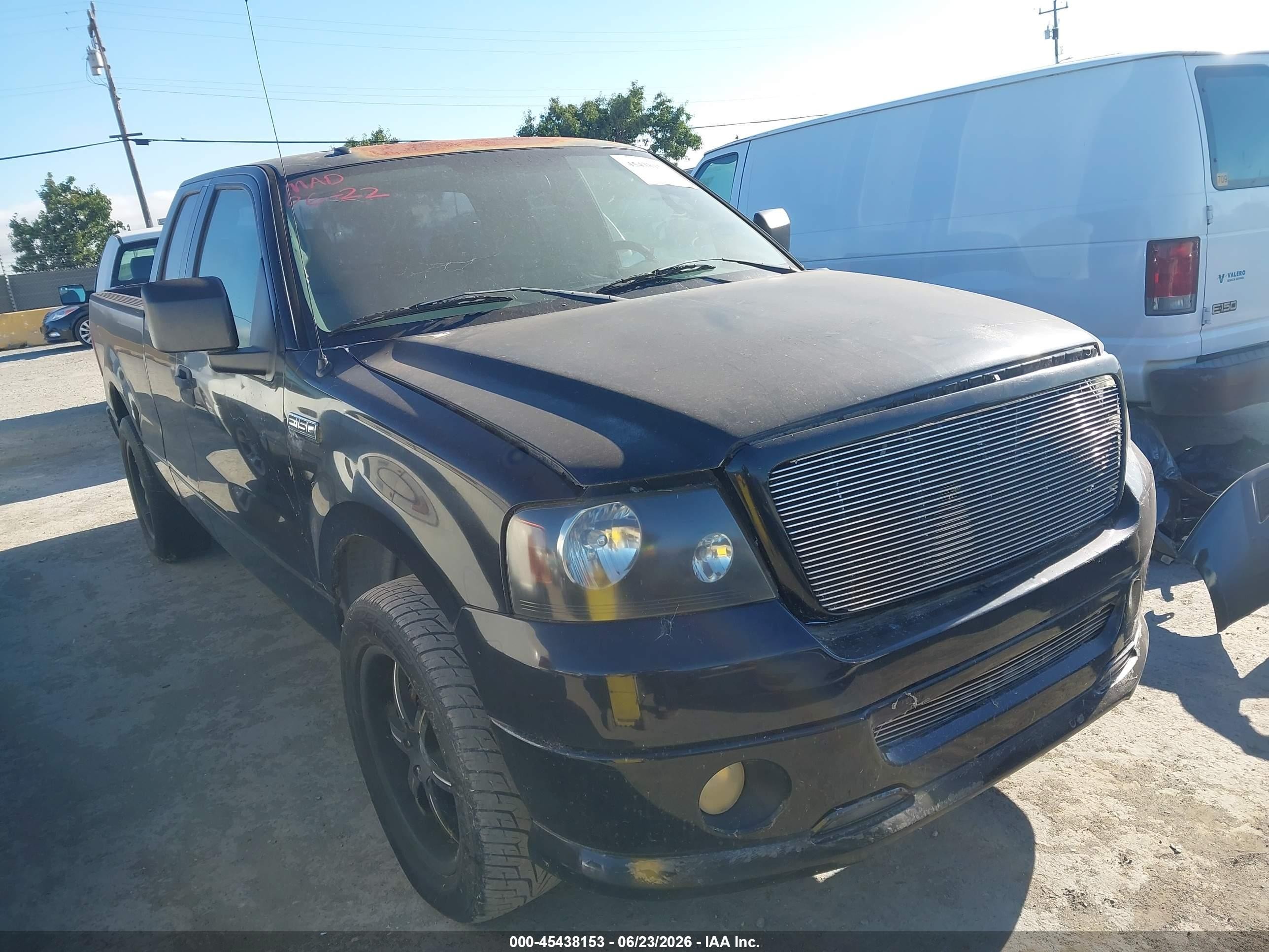 2006 Ford F-150 Stx/xl/xlt Black vin: 1FTRX12W96KB27708
