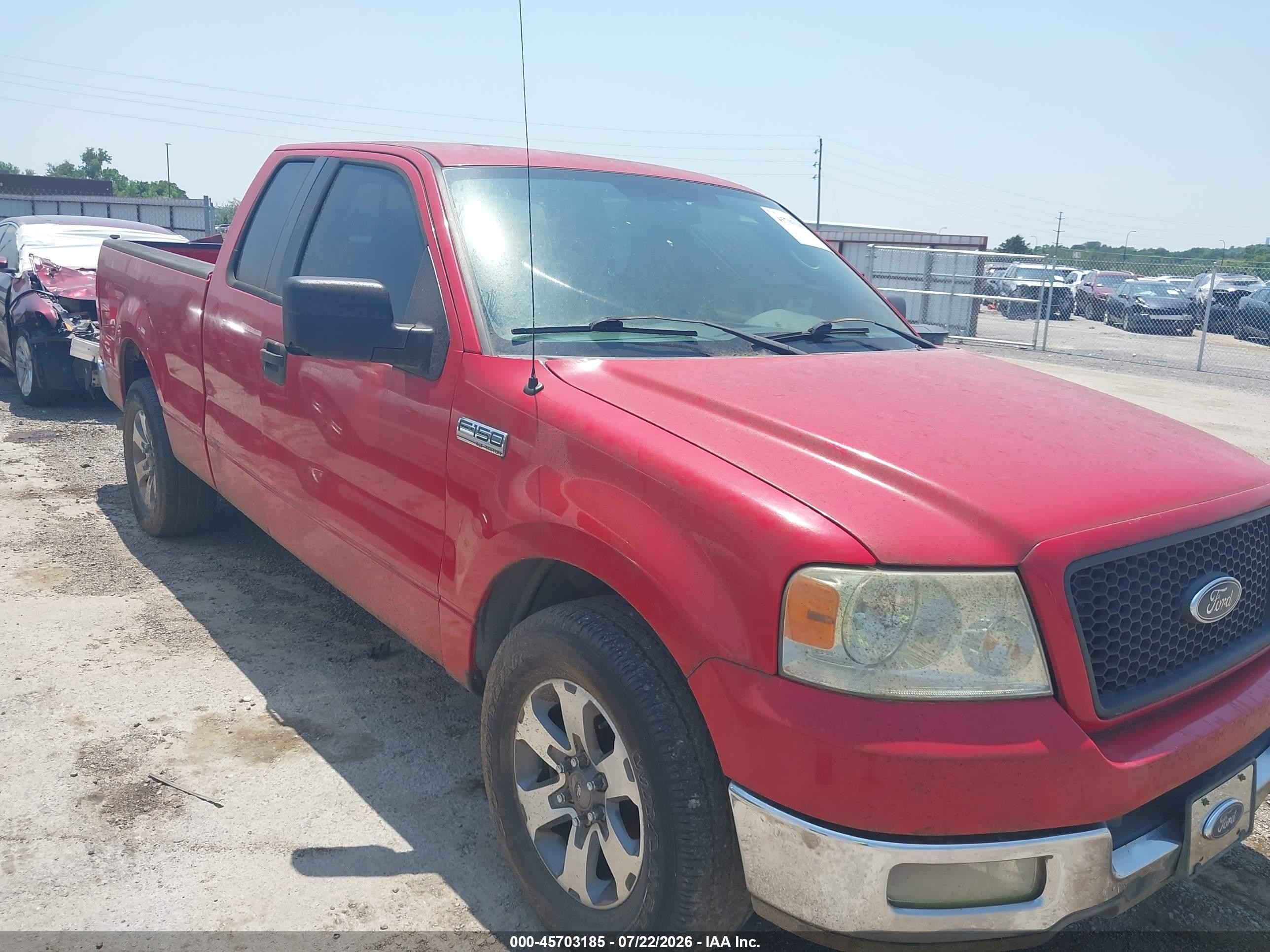2004 Ford F-150 Stx/xl/xlt Red vin: 1FTRX12WX4NA61164