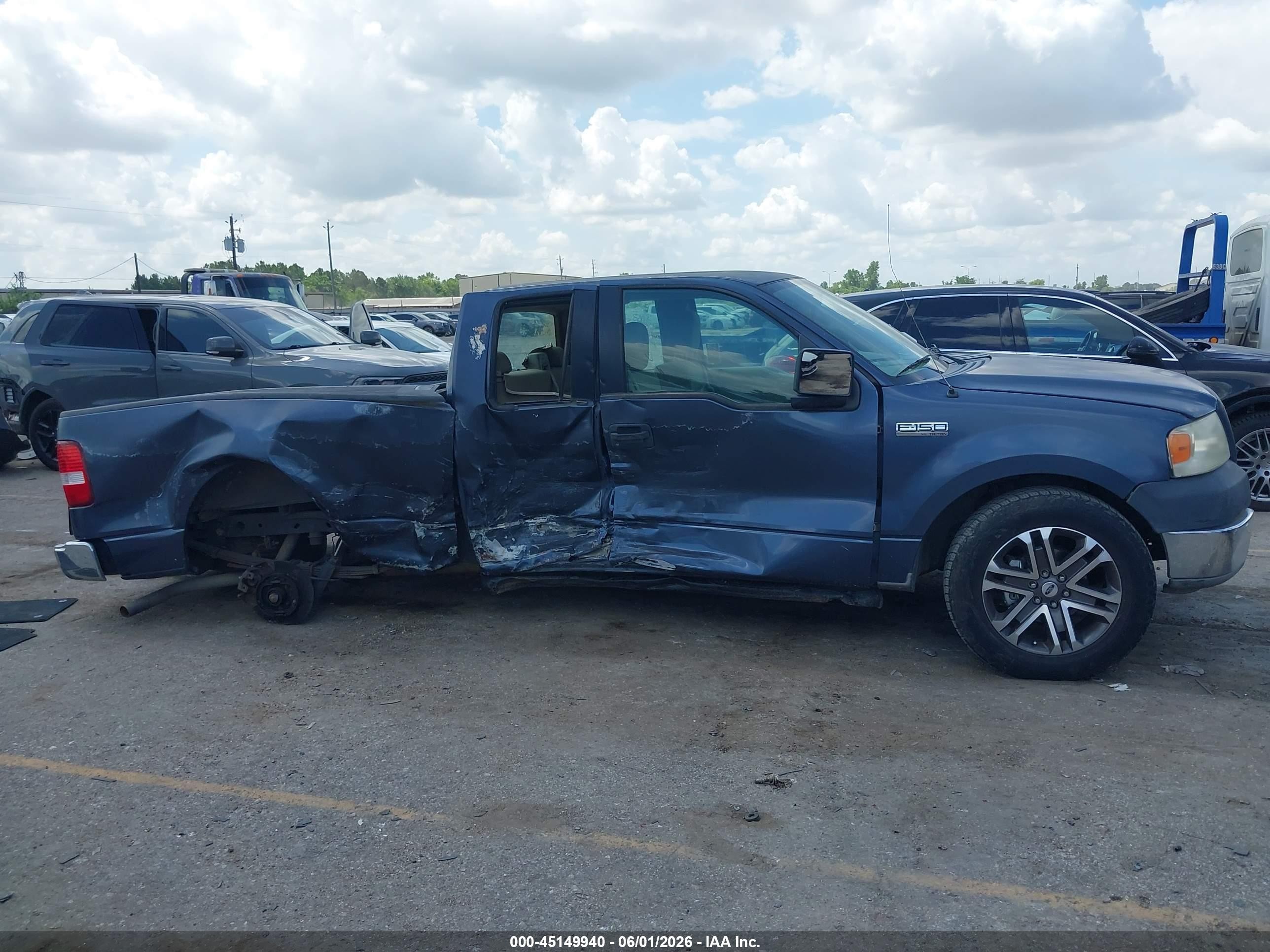 2005 Ford F-150 Stx/xl/xlt Blue vin: 1FTRX12WX5NA15187