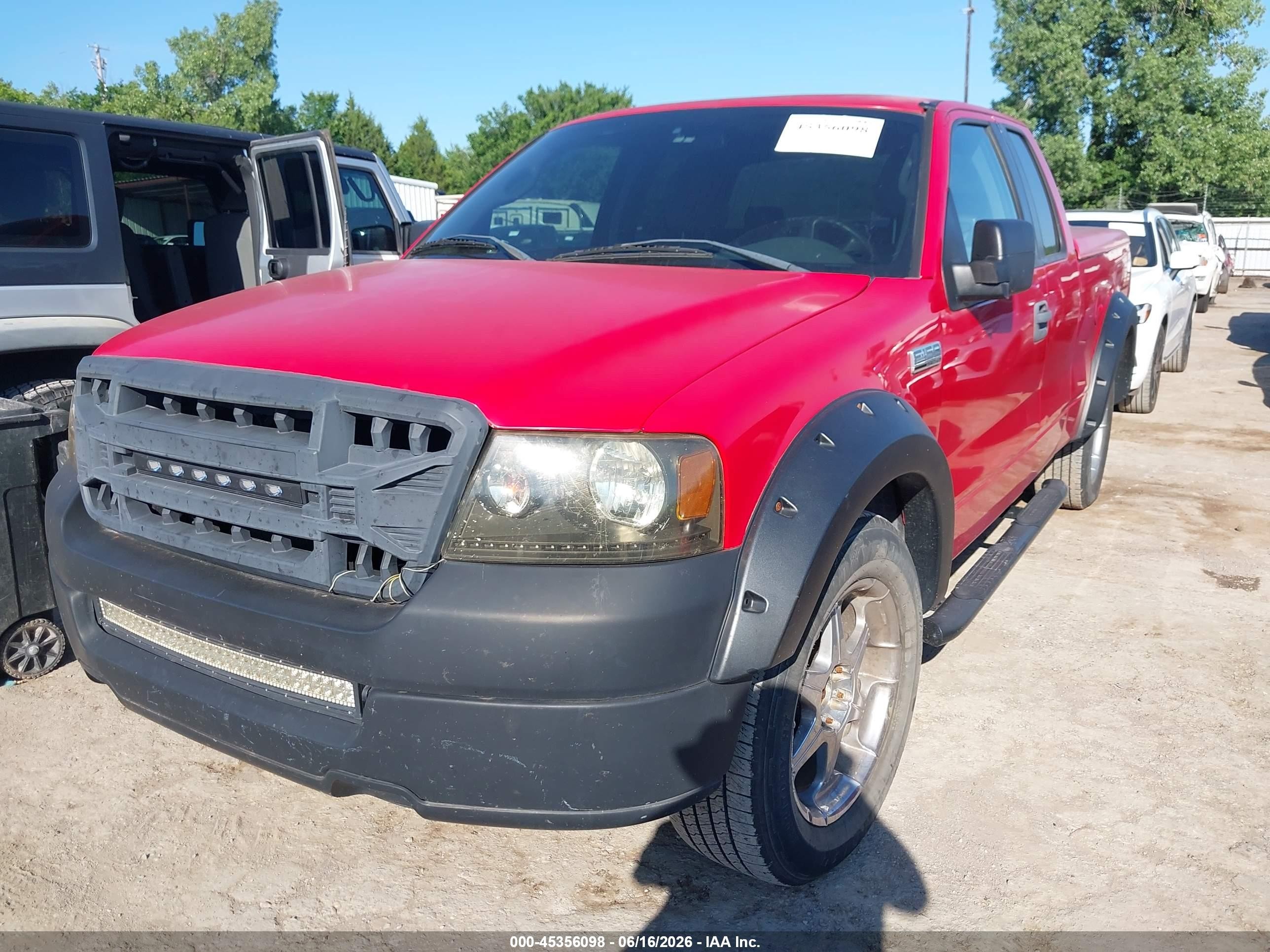 2005 Ford F-150 Stx/xl/xlt Red vin: 1FTRX12WX5NB17153