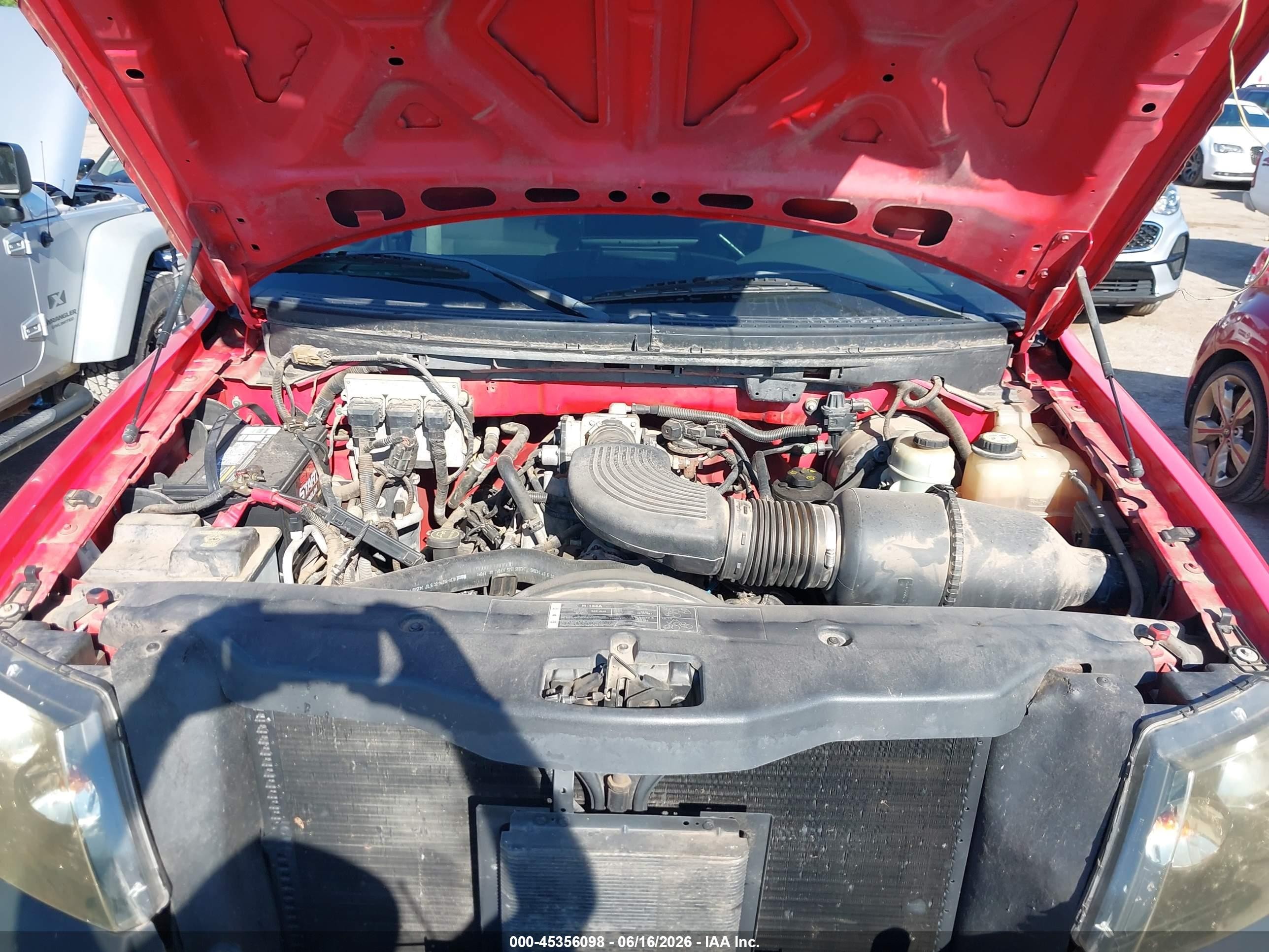 2005 Ford F-150 Stx/xl/xlt Red vin: 1FTRX12WX5NB17153